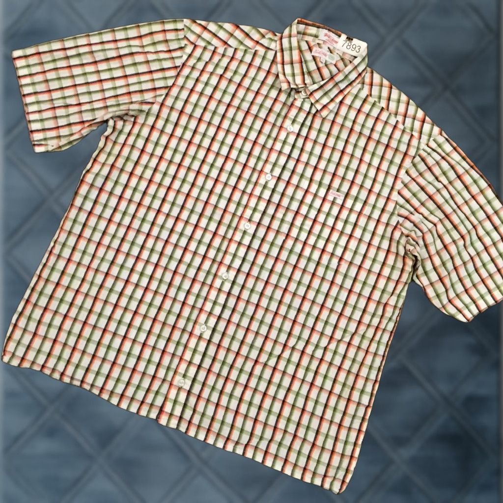 Ecko Unltd. Ecko Unltd Shirt Mens XL Green Plaid Short Sleeve Button Up Cotton Size US XL / EU 56 / 4 - 1 Thumbnail