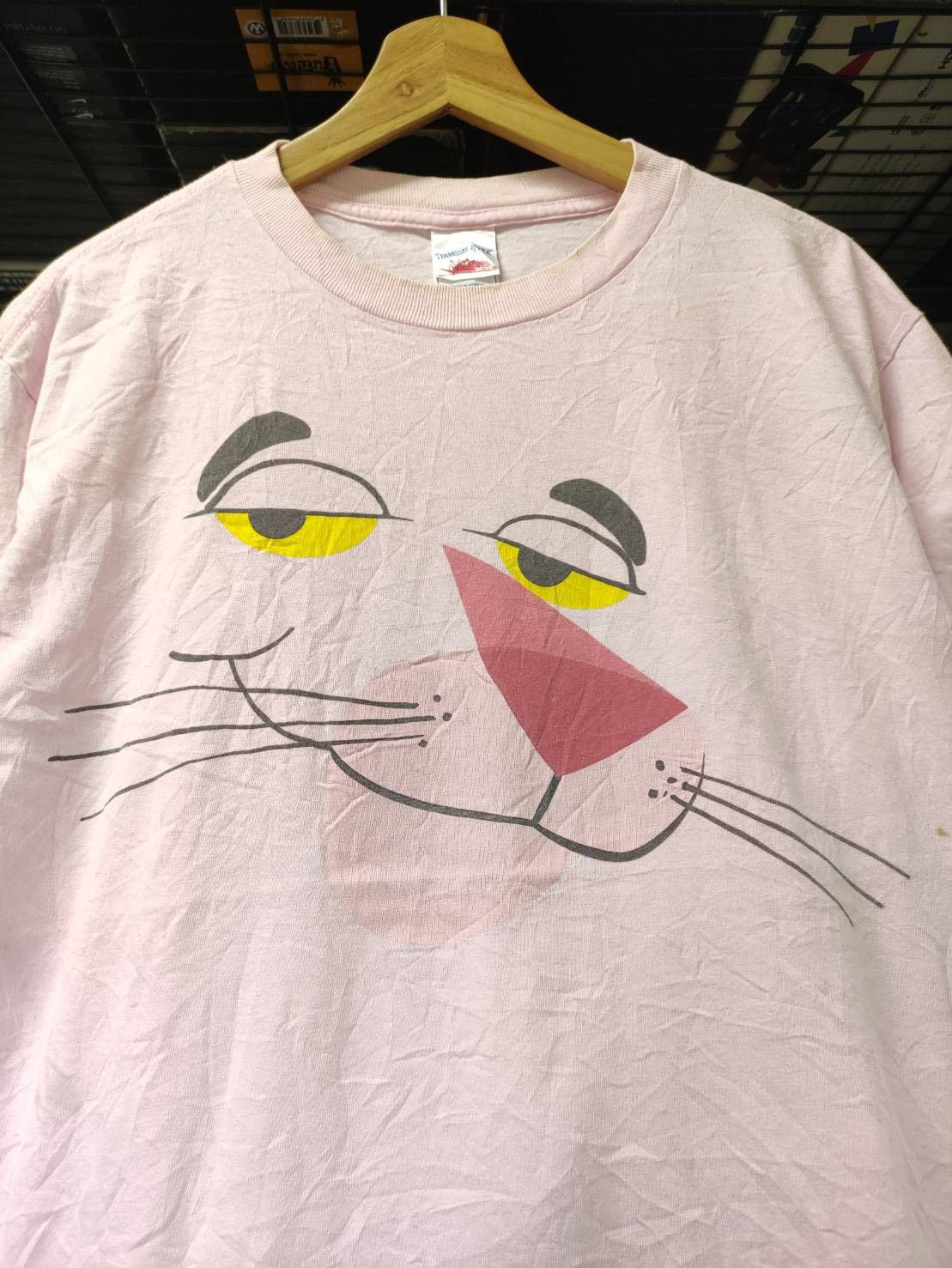 Cartoon Network Vtg 00's Pink Panther Big Face Tennessee River T-Shirt Size US M / EU 48-50 / 2 - 1 Thumbnail