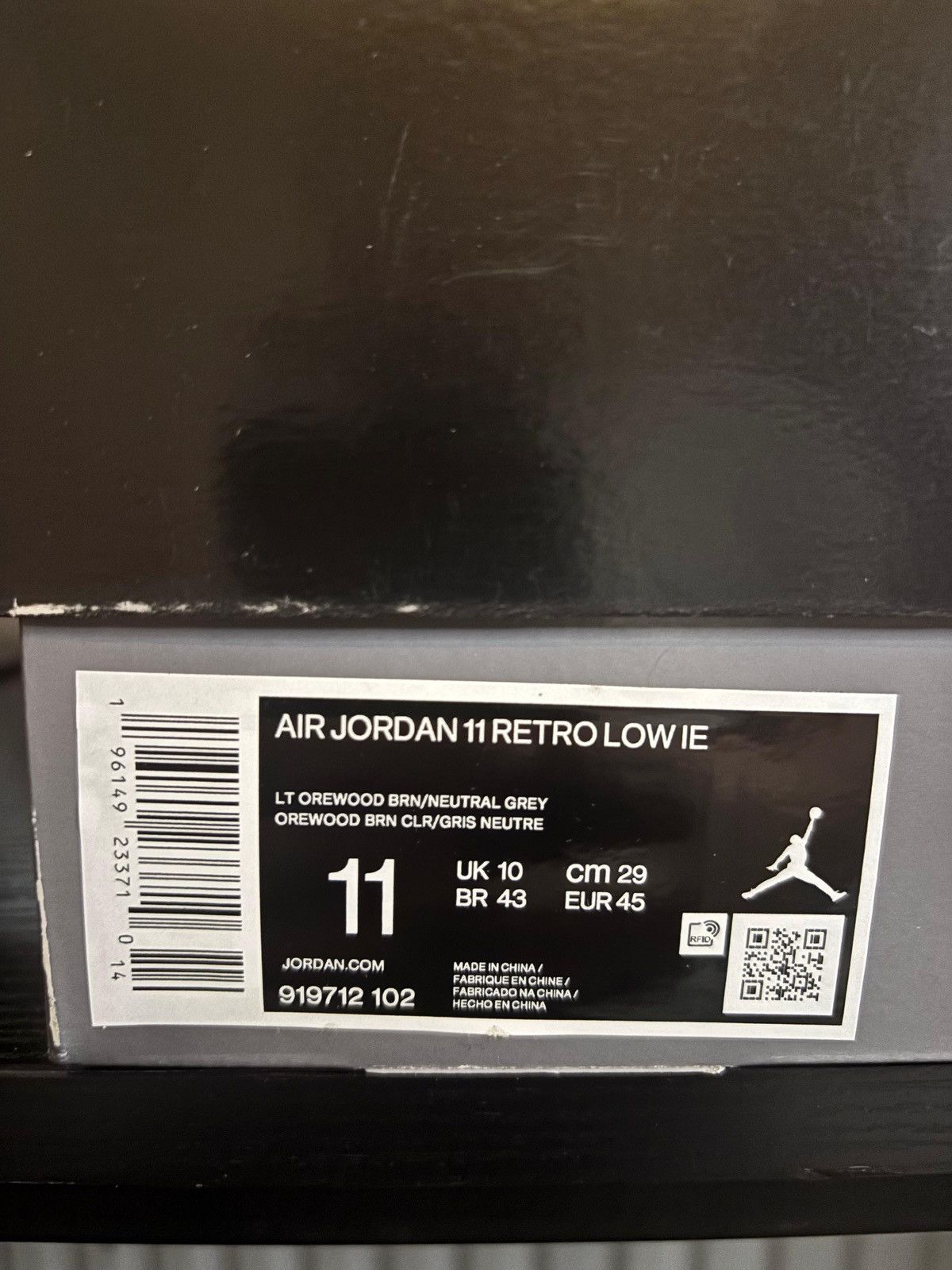 Jordan Brand Nike Air Jordan 11 Retro Low IE Size US 11 / EU 44 - 11 Thumbnail