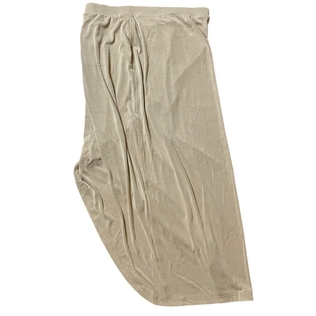 Lululemon Lululemon Drapey Softstreme Column Midi Skirt Size M Tan Size 30" / US 8 / IT 44 - 1 Thumbnail