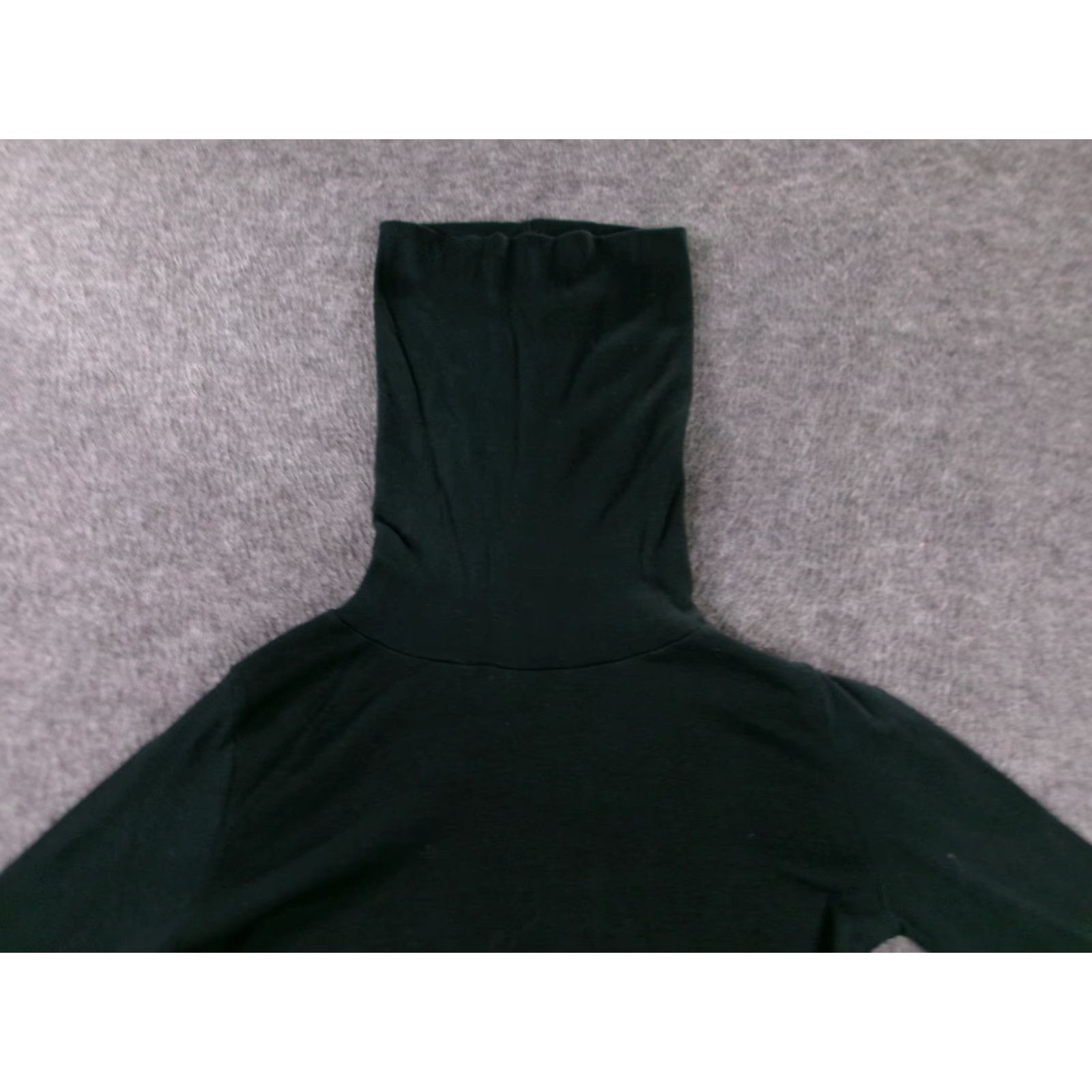 Vintage VINTAGE SW1 Sweeter Womens Medium Black Long Sleeve Cowl Neck 100% Cotton Hong Kong Size M / US 6-8 / IT 42-44 - 2 Thumbnail