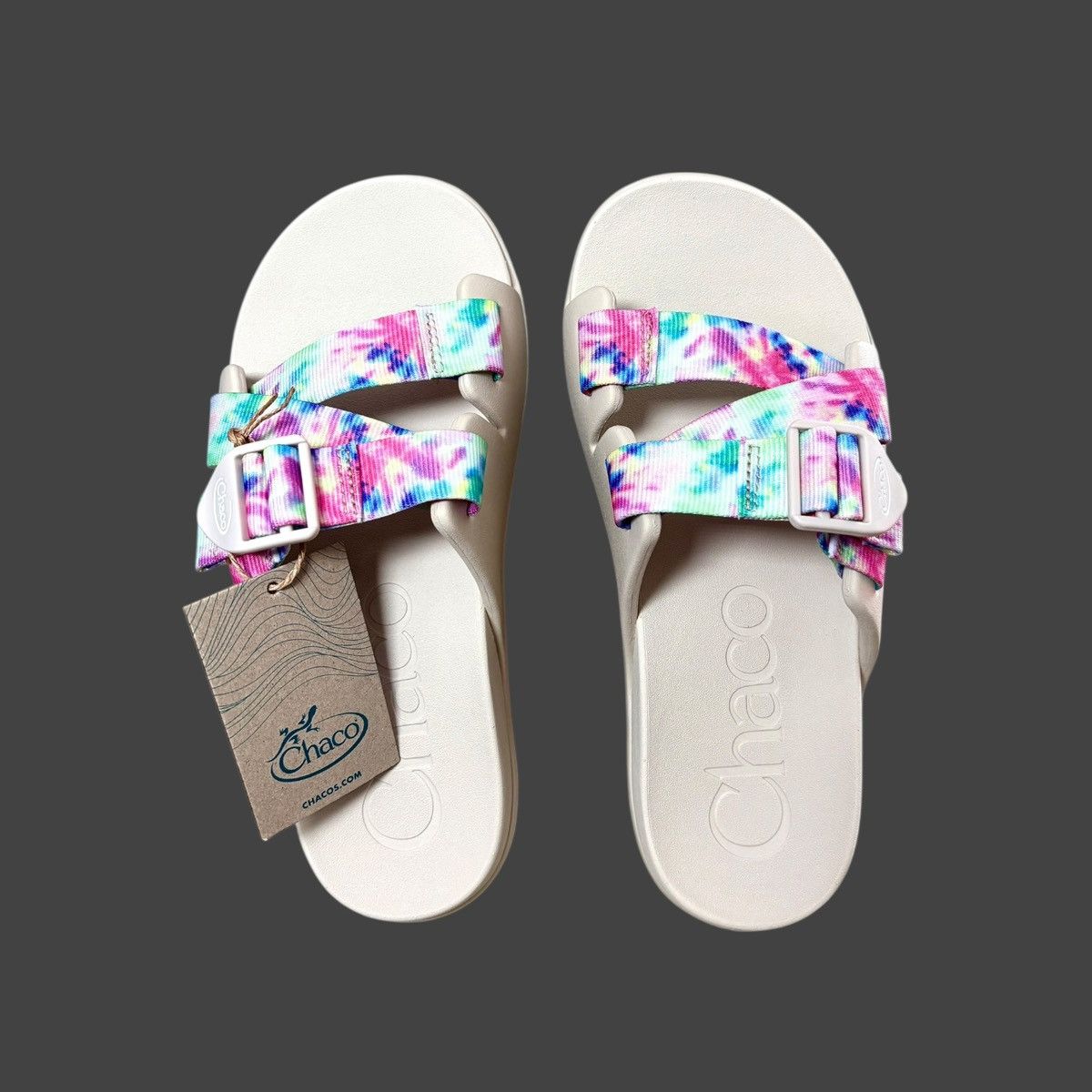 Chaco Chaco Women’s Chillos Tie Dye Slide Multicolor Sandals Sz 7 Size US 7 / IT 37 - 11 Thumbnail