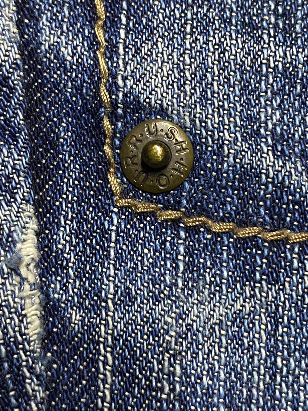 Japanese Brand Vintage Japanese Brand Rush Hour Denim Distressed Flare Jean Size US 28 / EU 44 - 11 Thumbnail