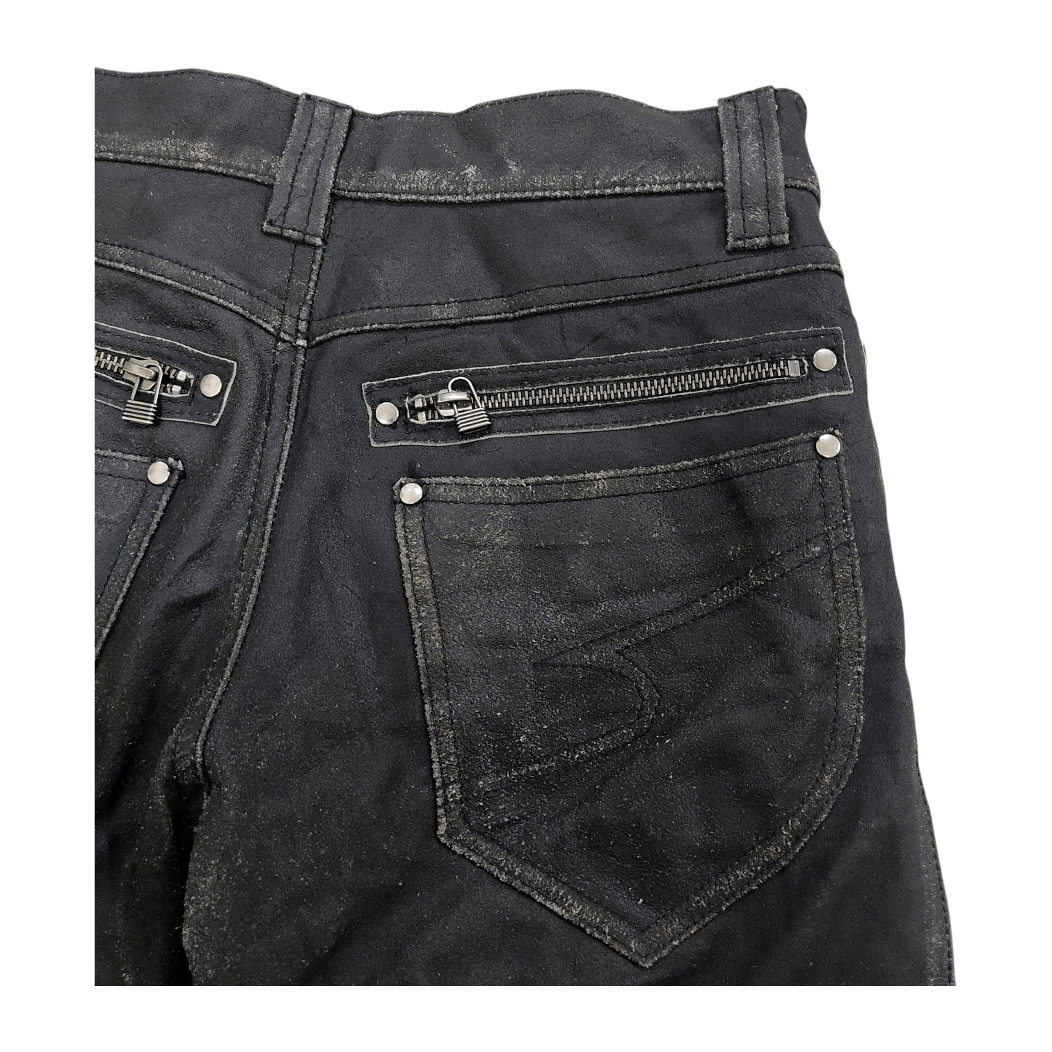 semanticdesign Semantic Design Studded Bikers Cowhide Leather Pants Size US 28 / EU 44 - 10 Thumbnail
