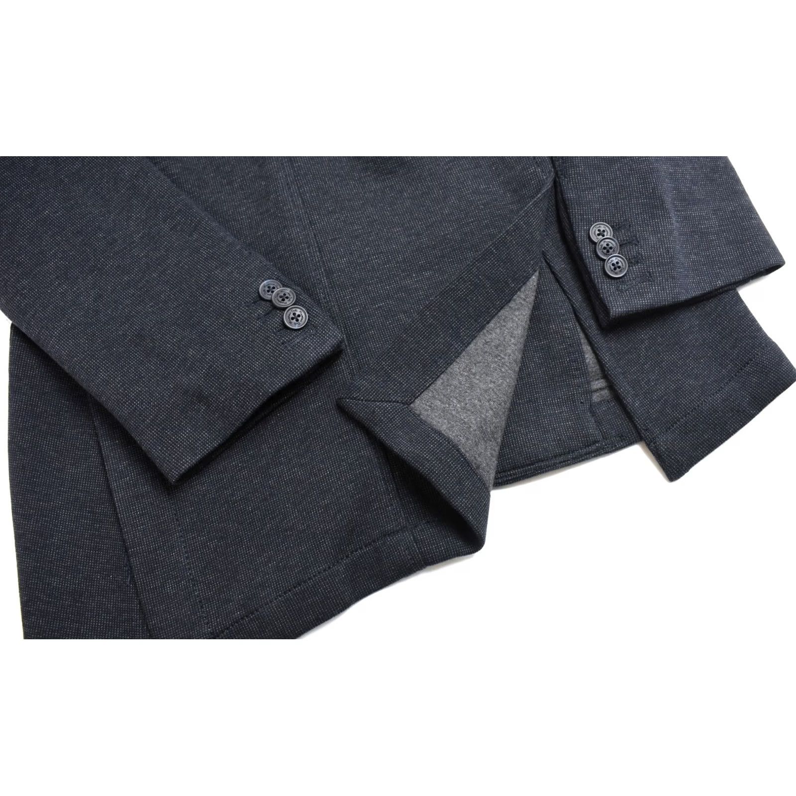 Massimo Dutti Massimo Dutti Blazer Men EU 48 Melange Partly Lined Single-Breasted Grey Size 48R - 7 Thumbnail