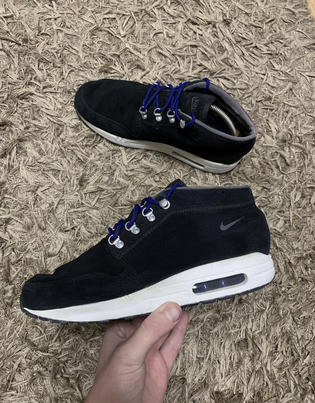 Nike Nike wardour Airmax black 1 high top sneakers shoes 9US Size US 9 / EU 42 - 2 Thumbnail