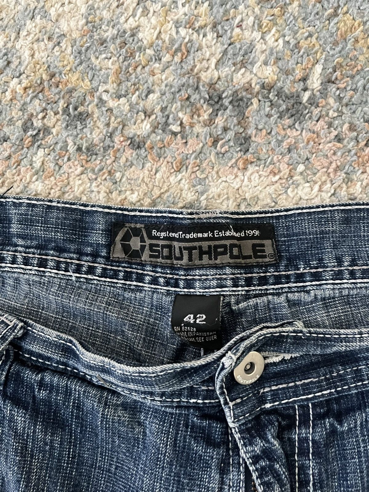 Southpole × Vintage VTG Southpole Baggy Jean Shorts 42 Size US 42 / EU 58 - 4 Thumbnail