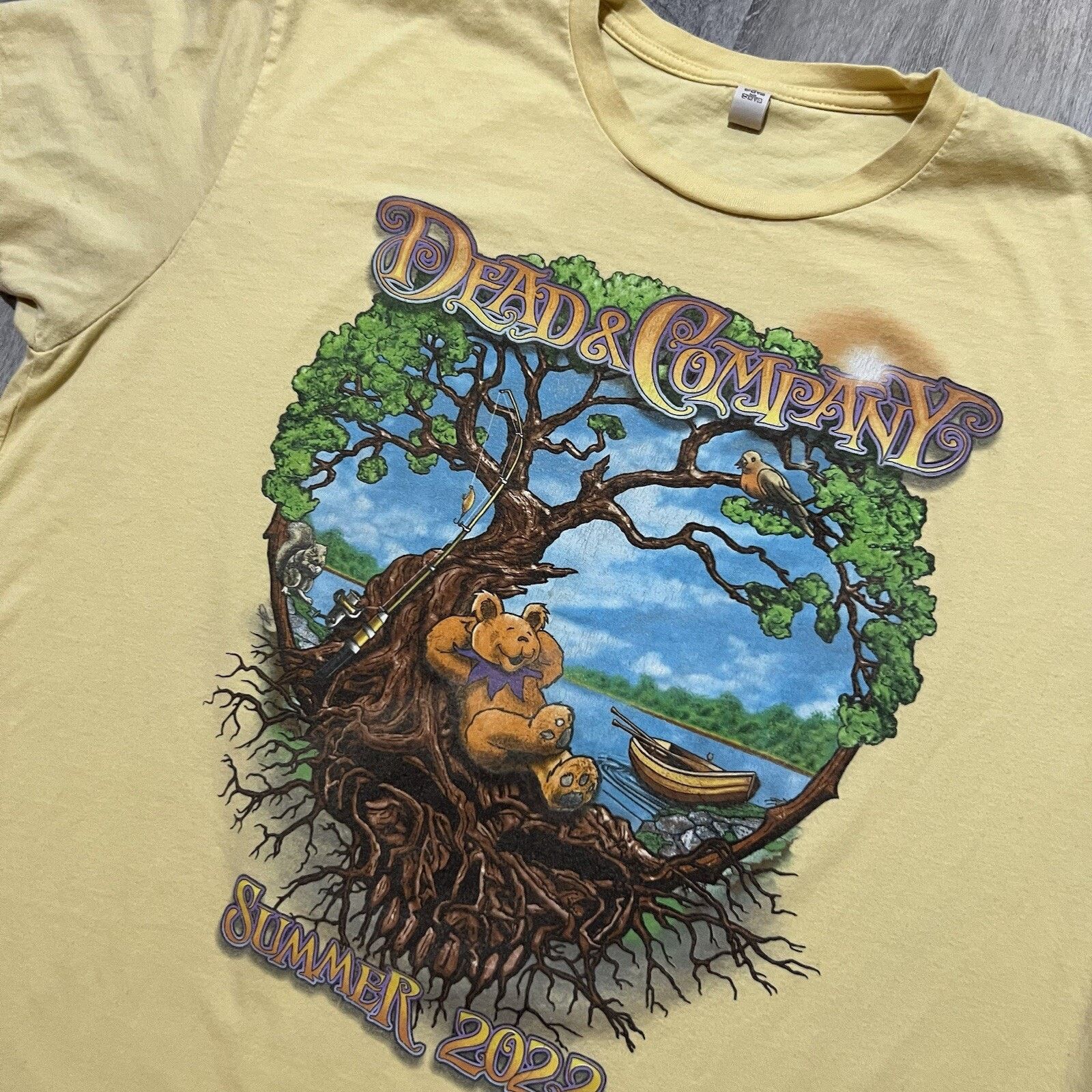 Next Level Dead & Company 2022 Tour Shirt Grateful Dead Yellow SZ XL Size US XL / EU 56 / 4 - 3 Thumbnail