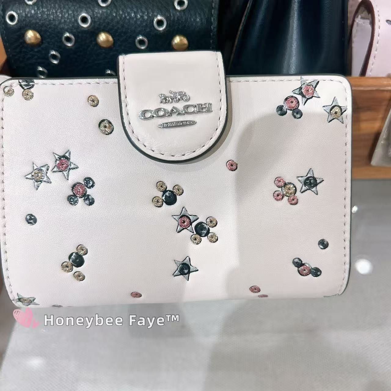 Coach NWT Coach Medium Corner Zip Wallet With Star Print CCL64 Size ONE SIZE - 2 Thumbnail