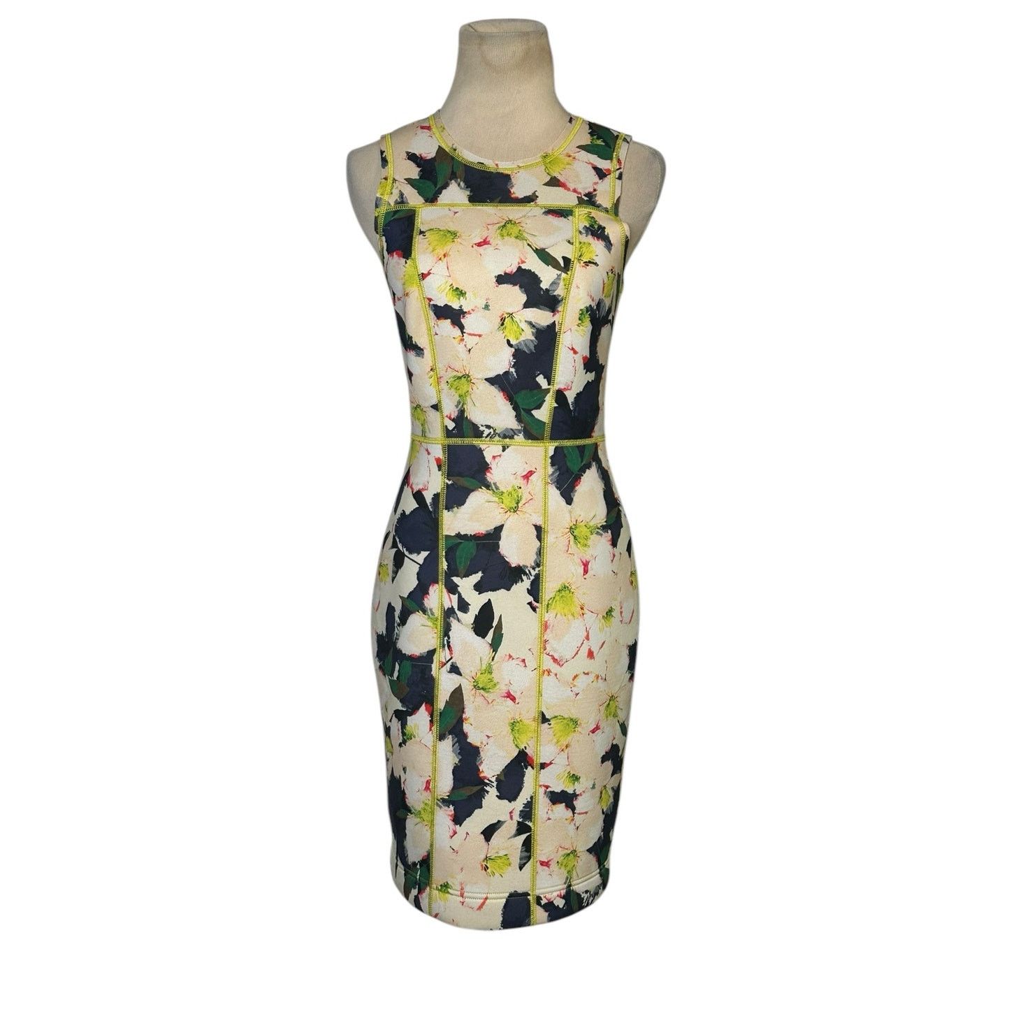 J.Crew J.Crew cove scuba floral sleeveless sheath dress size 00 Size XXS / US 00 / IT 34 - 1 Thumbnail