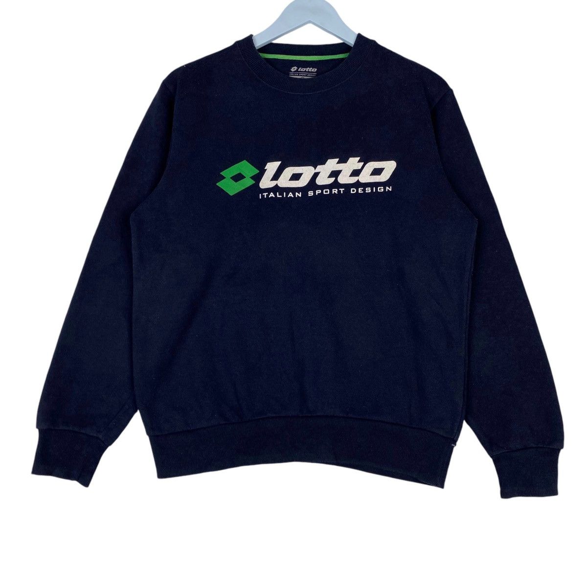 Lotto Sport × Vintage Vintage Lotto Printed Crewneck Sweatshirt Navy Blue Size US M / EU 48-50 / 2 - 3 Thumbnail