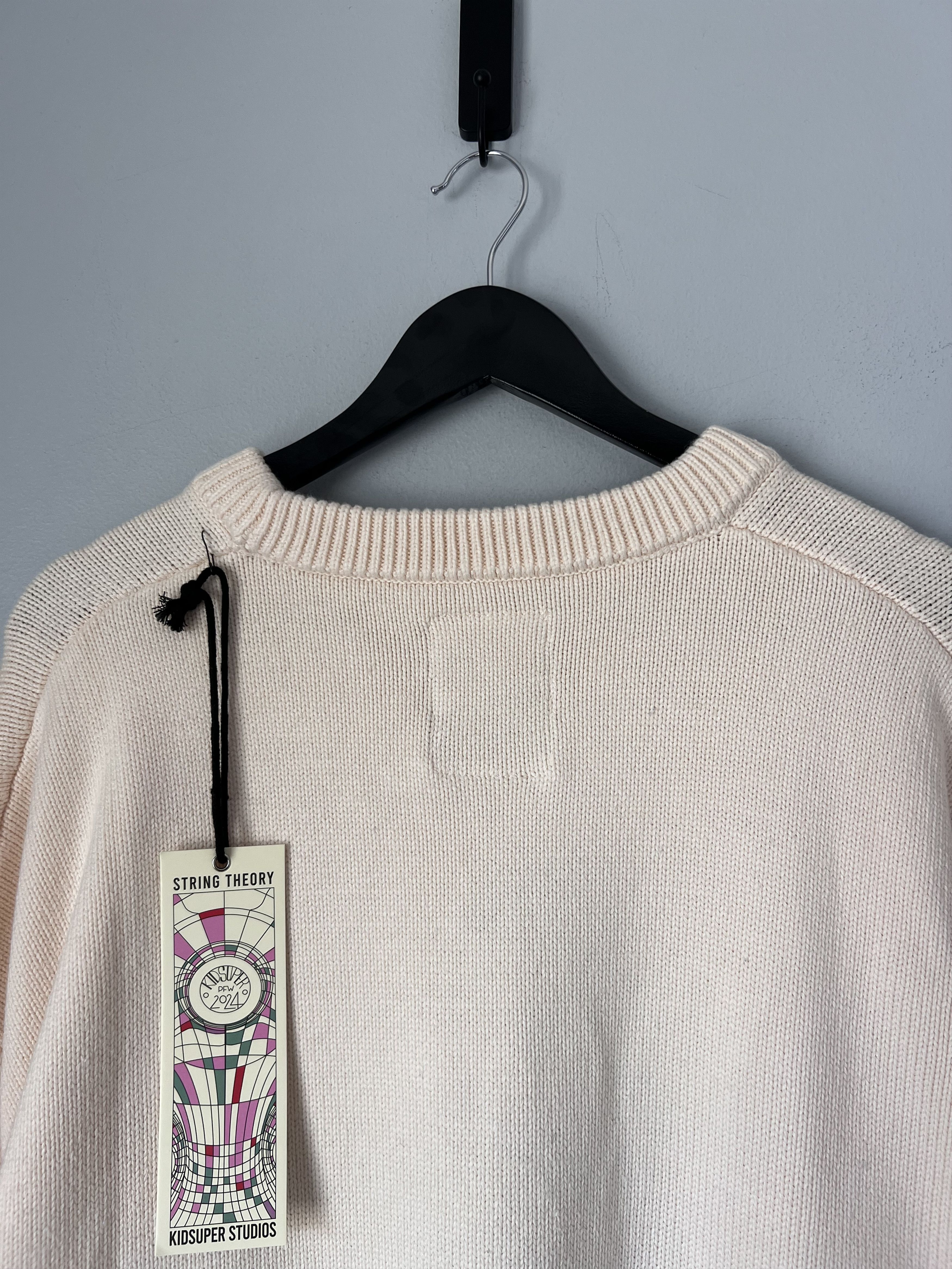 KidSuper Kidsuper Records Knit Sweater in Cream Size US XL / EU 56 / 4 - 6 Thumbnail