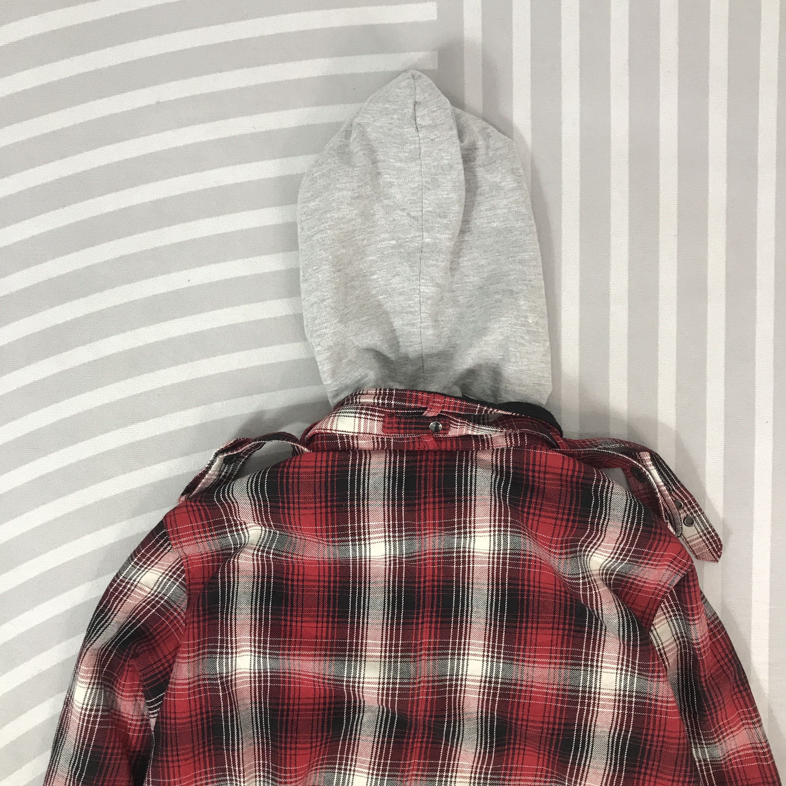 Japanese Brand Vintage Soves Punk Style tartan hoodie Jacket K62B17 Size US L / EU 52-54 / 3 - 4 Thumbnail