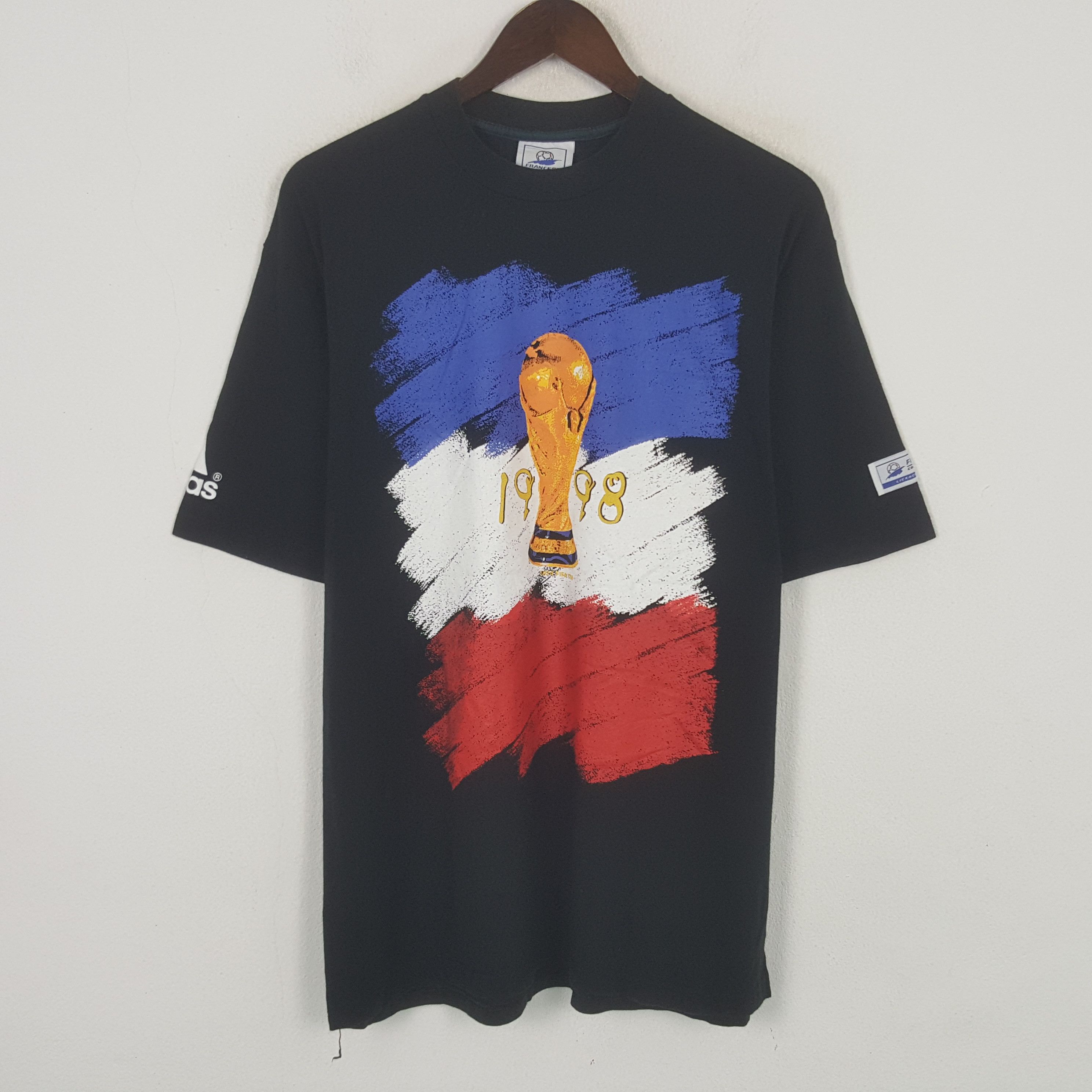 Adidas Adidas France World Cup 1998 Tshirt Size US L / EU 52-54 / 3 - 1 Thumbnail