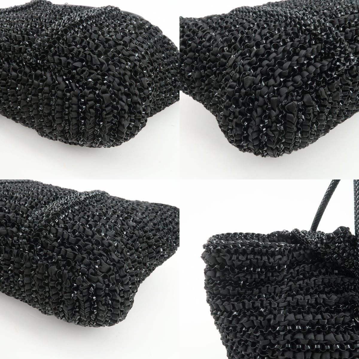 ANTEPRIMA Anteprima Lucchetto Wire PVC Tote Black Size ONE SIZE - 5 Thumbnail