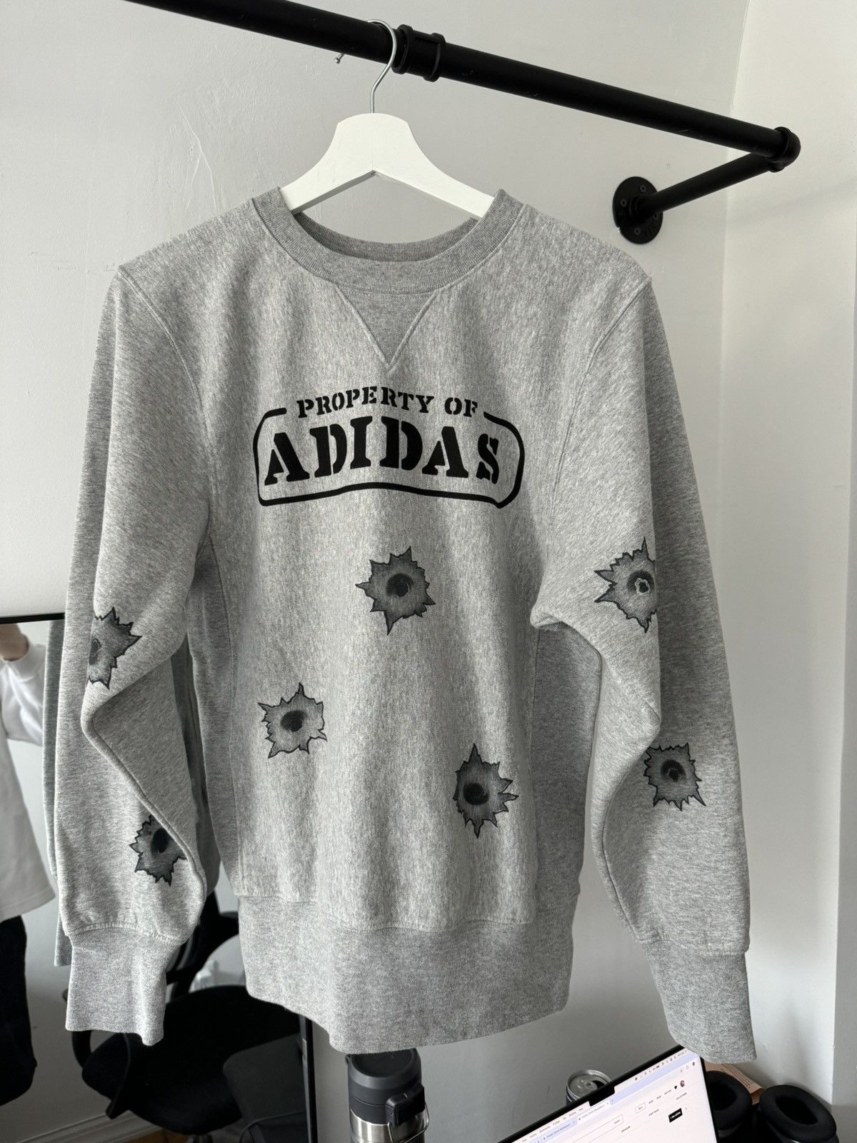 【超激レア】 × JEREMY SCOTT バレットホールスウェット Adidas × Jeremy Scott Jeremy Scott x Adidas Bullet Hole Crewneck