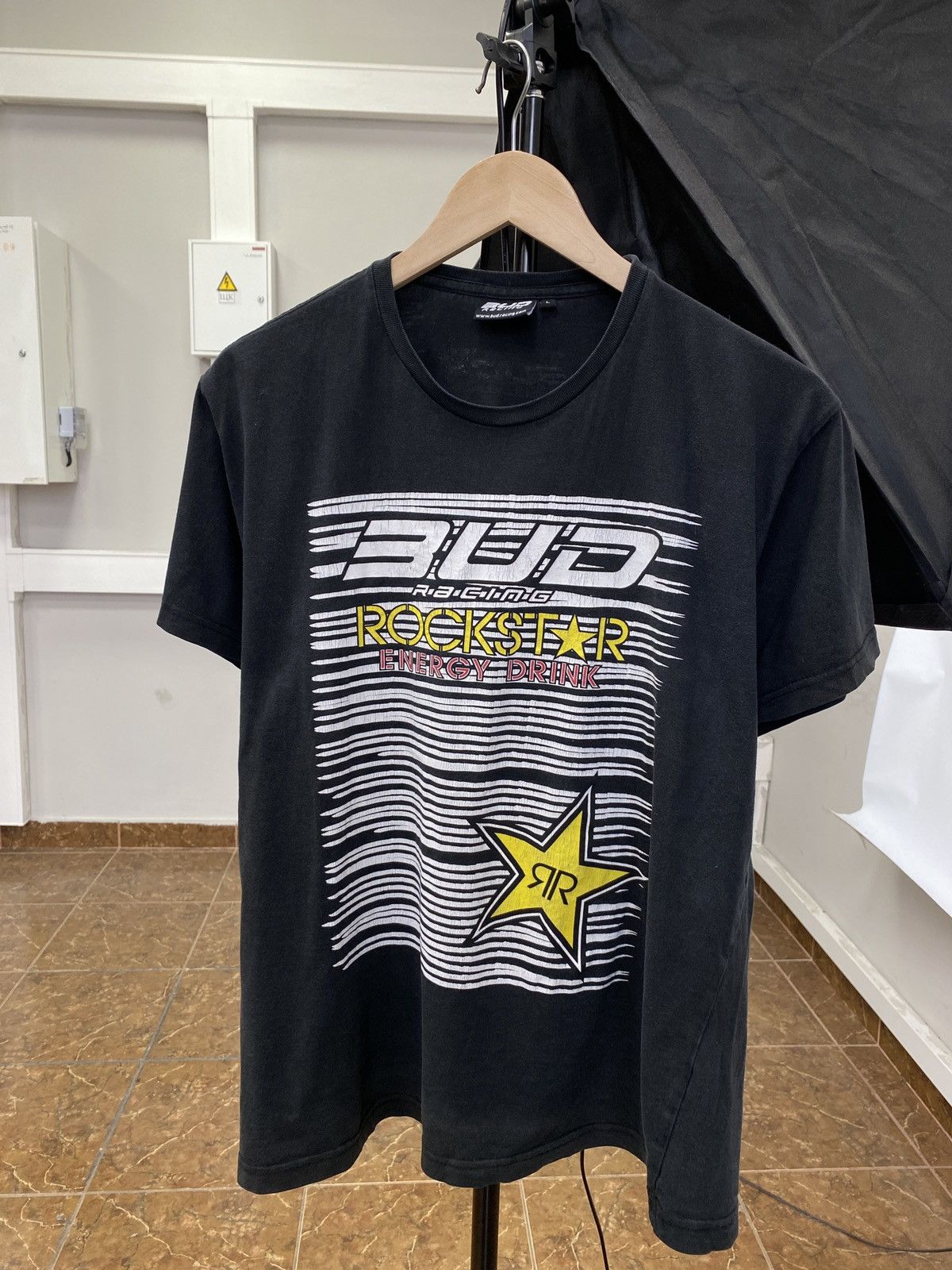 Rockstar Energy 🇺🇸 Vintage Y2K Bud Racing Rockstar Energy Drink T-Shirt Rare Size US M / EU 48-50 / 2 - 1 Thumbnail