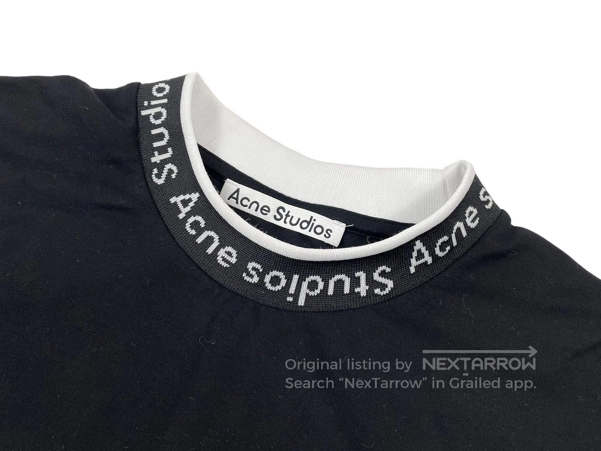 Acne Studios Acne Studios Collar Lettering Black Short Sleeve Size US M / EU 48-50 / 2 - 5 Thumbnail