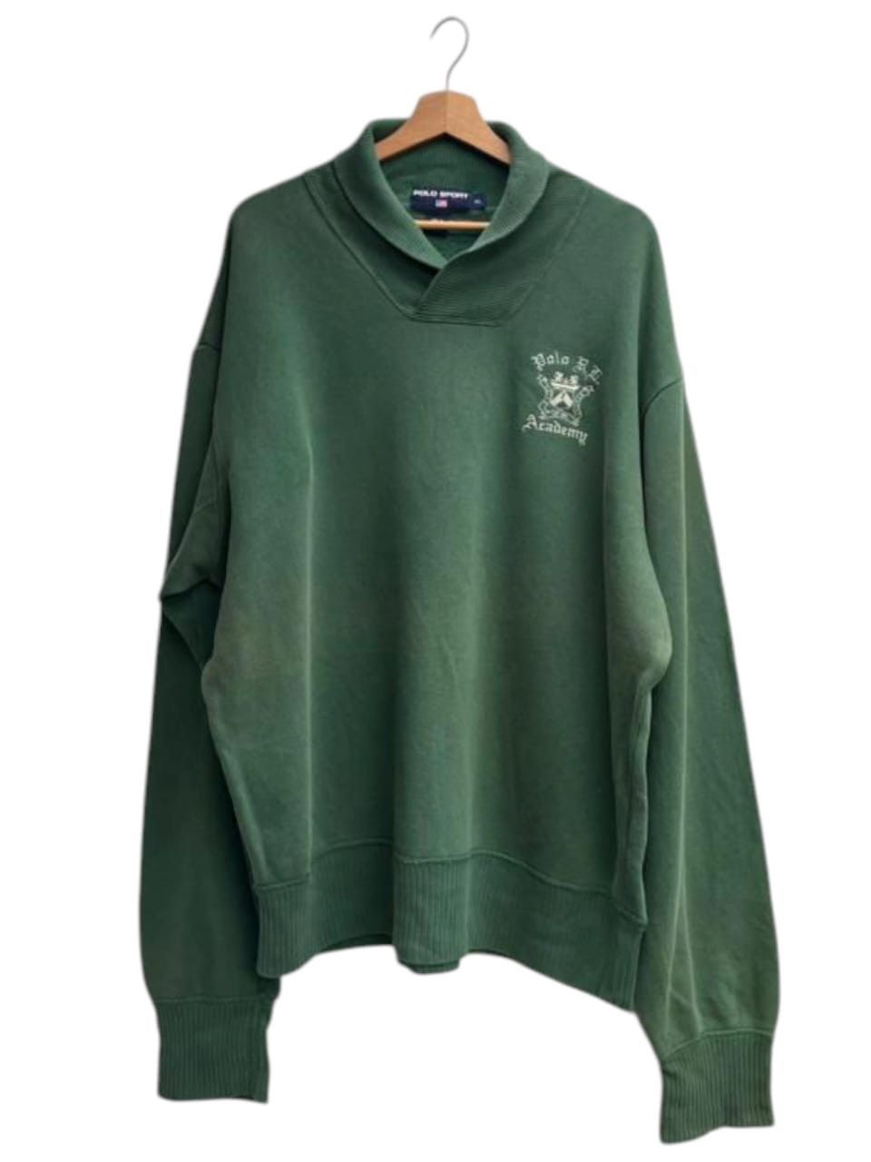 Polo Ralph Lauren Vintage Polo Sport Ralph Lauren RL Academy Shawl Collar Pull Size US XL / EU 56 / 4 - 1 Thumbnail