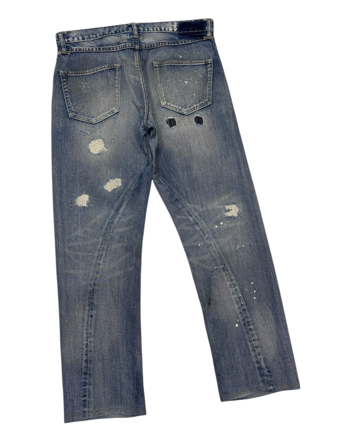 Hysteric Glamour 🔥SASHIKO BORO TAKEO KIKUCHI JAPANESE DENIM JEANS Size US 34 / EU 50 - 7 Thumbnail