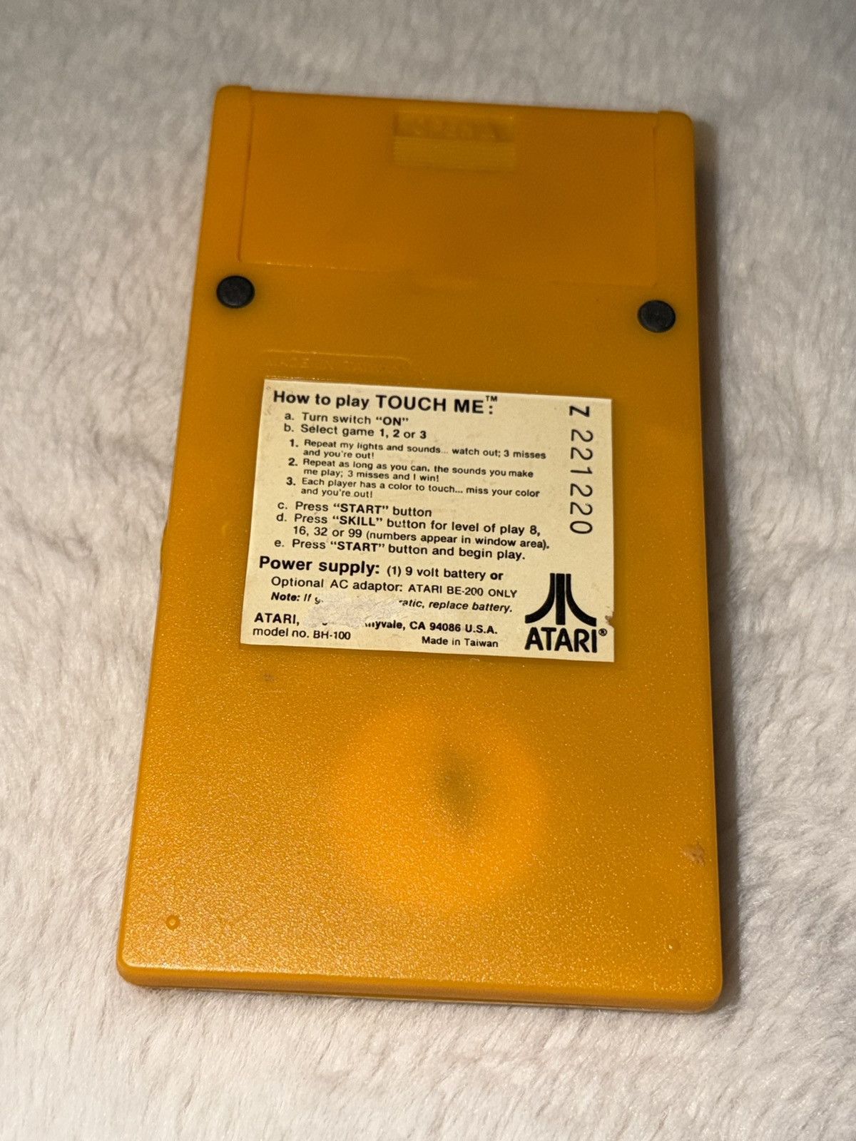 Other Atari Touch Me Handheld Electronic Video Game Toy Vintage Size ONE SIZE - 2 Thumbnail