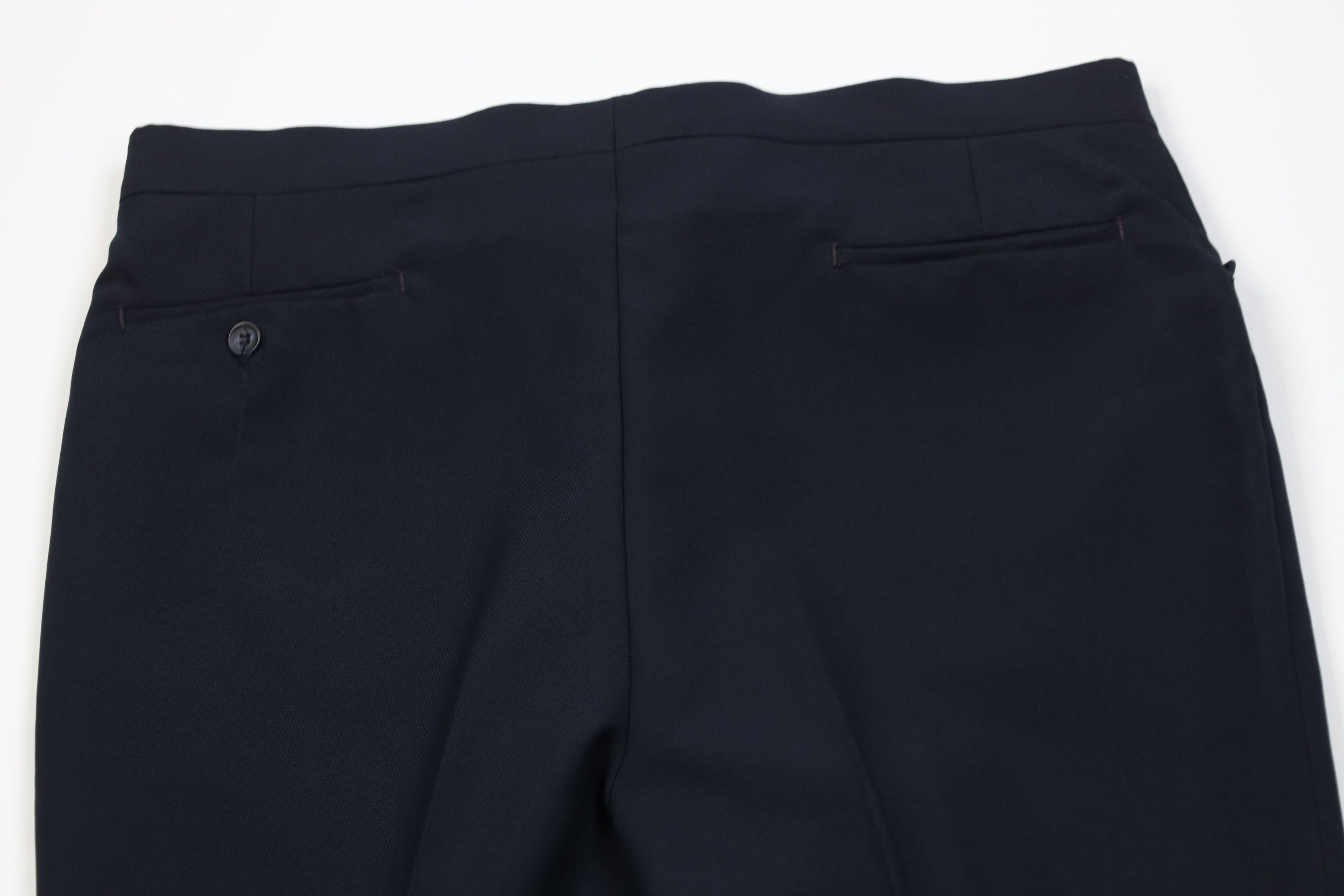 Vintage Vintage 70s Streetwear Flared Wide Leg Chino Pants Navy Blue Size US 38 / EU 54 - 12 Thumbnail