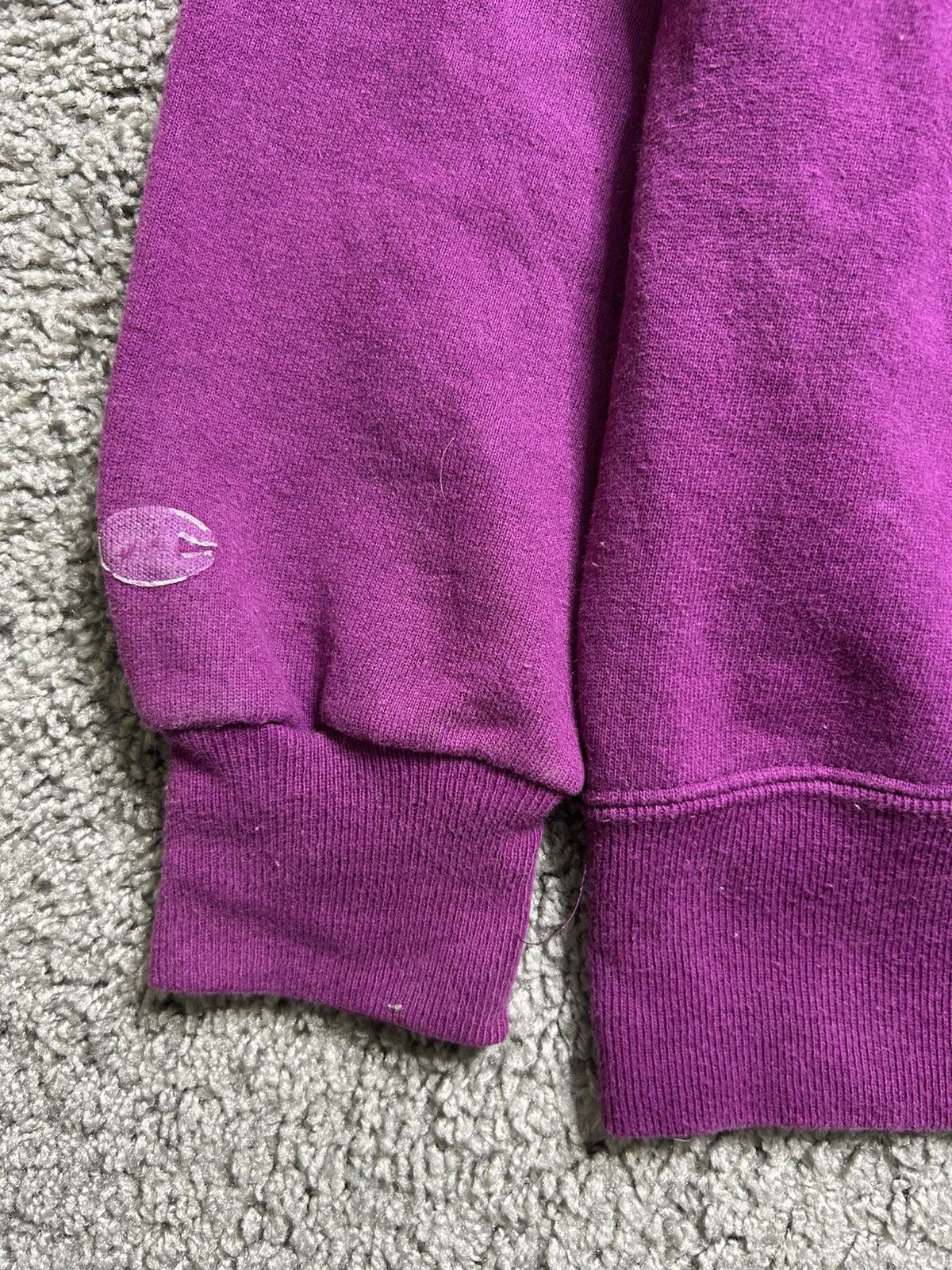 Champion Vintage 90s Champion Sweatshirt Quarter Zip Hoodie Purple Size US L / EU 52-54 / 3 - 8 Thumbnail