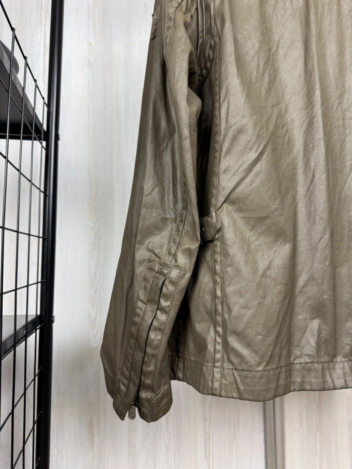 Belstaff Belstaff New Maple khaki green luxury jacket moto jacket Size US M / EU 48-50 / 2 - 14 Thumbnail