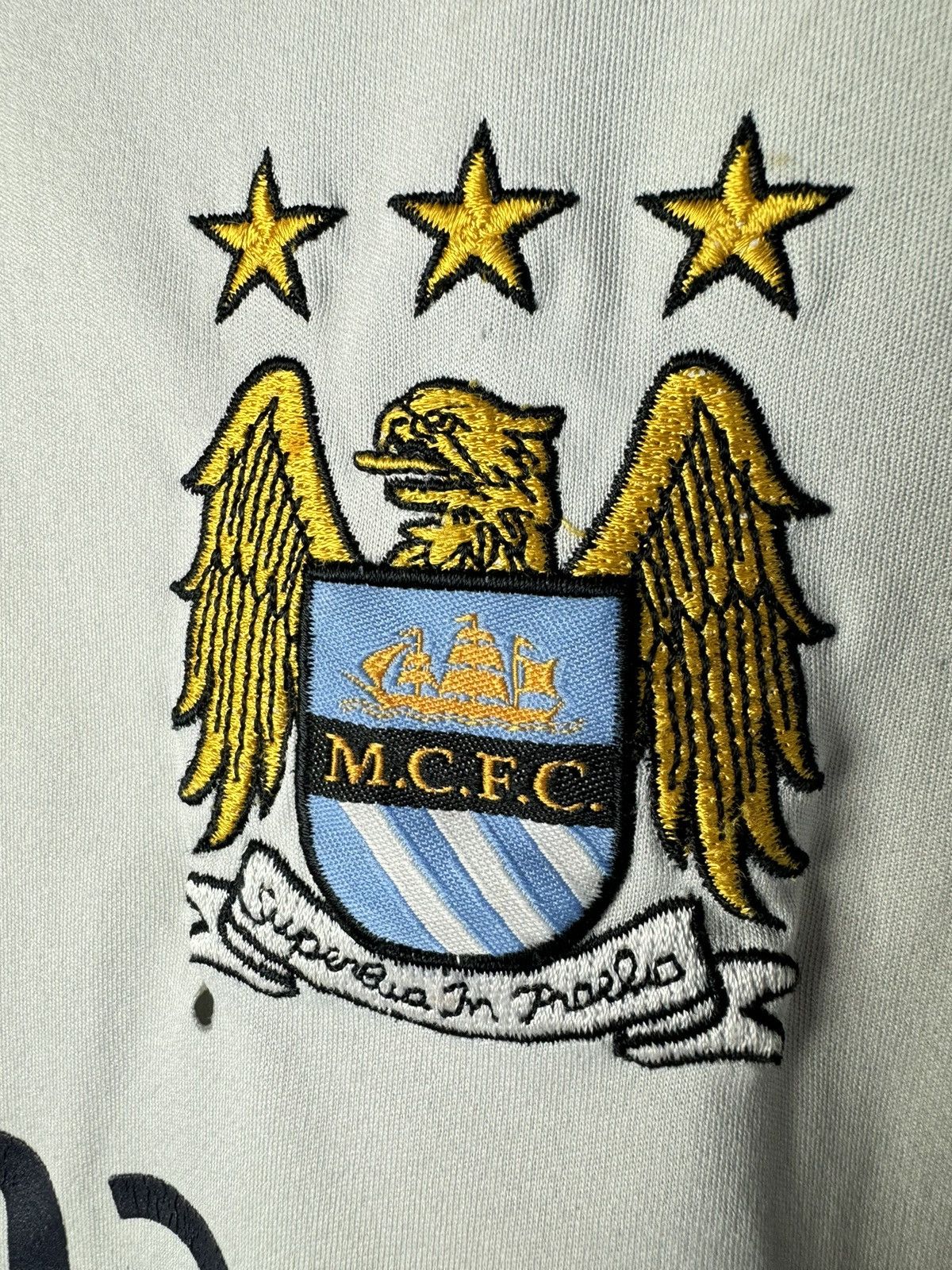 Le Coq Sportif Manchester City 2007 2008 Training Football Shirt Jersey Size US L / EU 52-54 / 3 - 4 Thumbnail