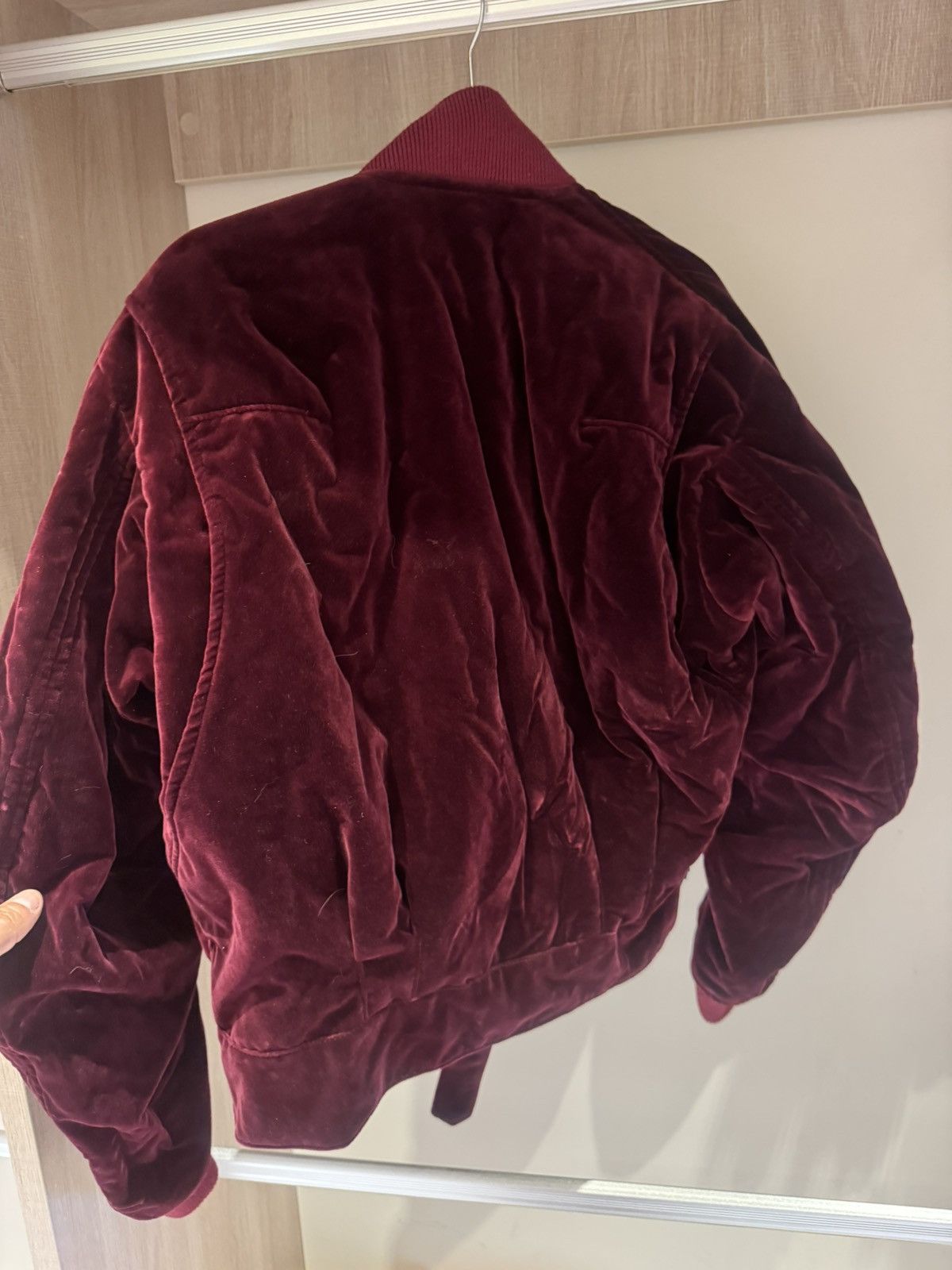 Haider Ackermann Haider Ackermann bordeaux velvet bomber Size US XL / EU 56 / 4 - 8 Thumbnail