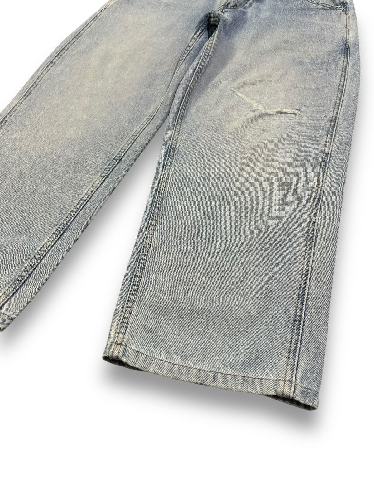 Lemaire × Uniqlo Vintage Lemaire x Uniqlo Baggy Tapered Distressed Jeans Size US 34 / EU 50 - 10 Thumbnail