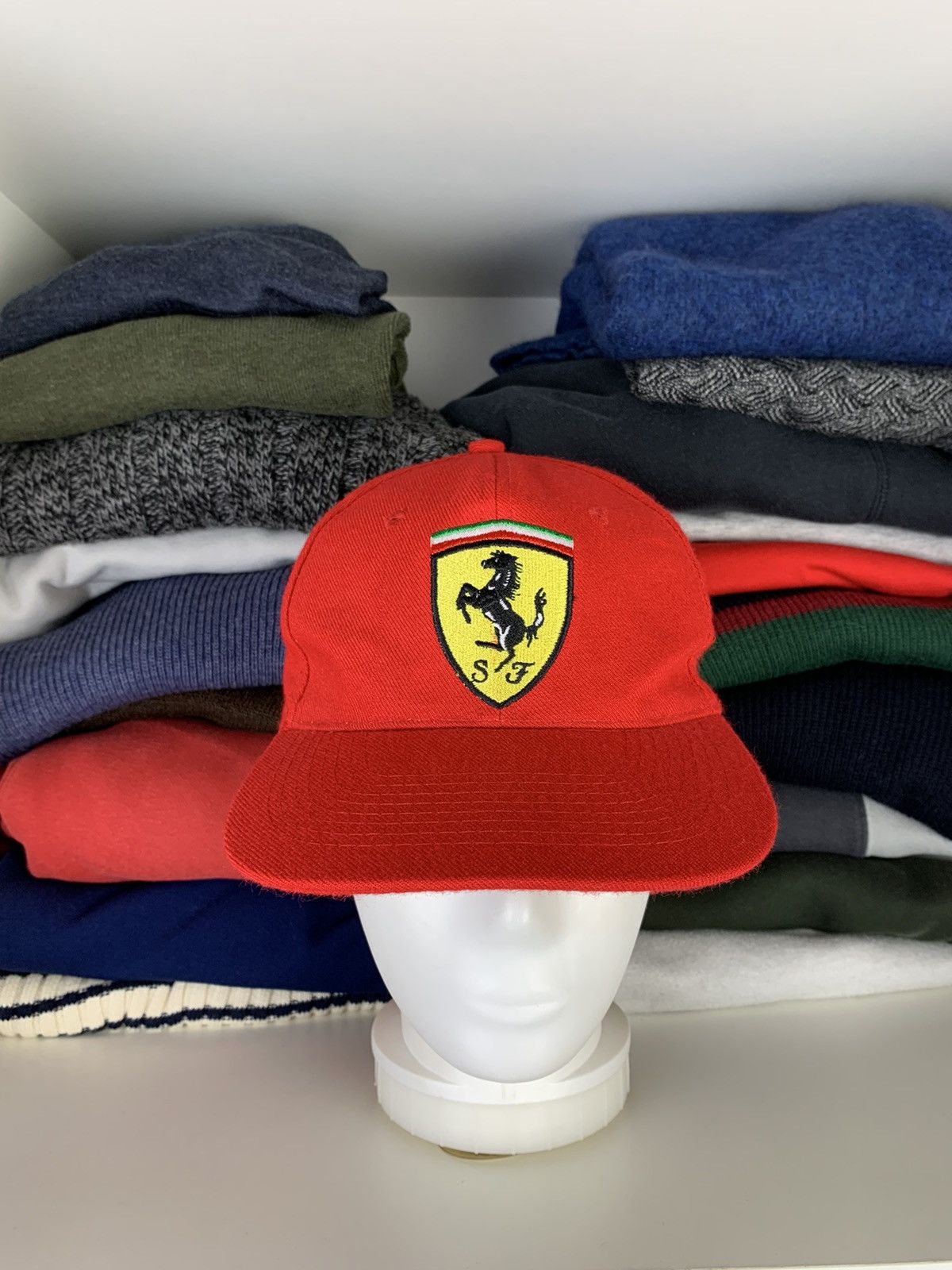 Ferrari Ferrari Big Logo Racing Cap Hat Size ONE SIZE - 1 Thumbnail