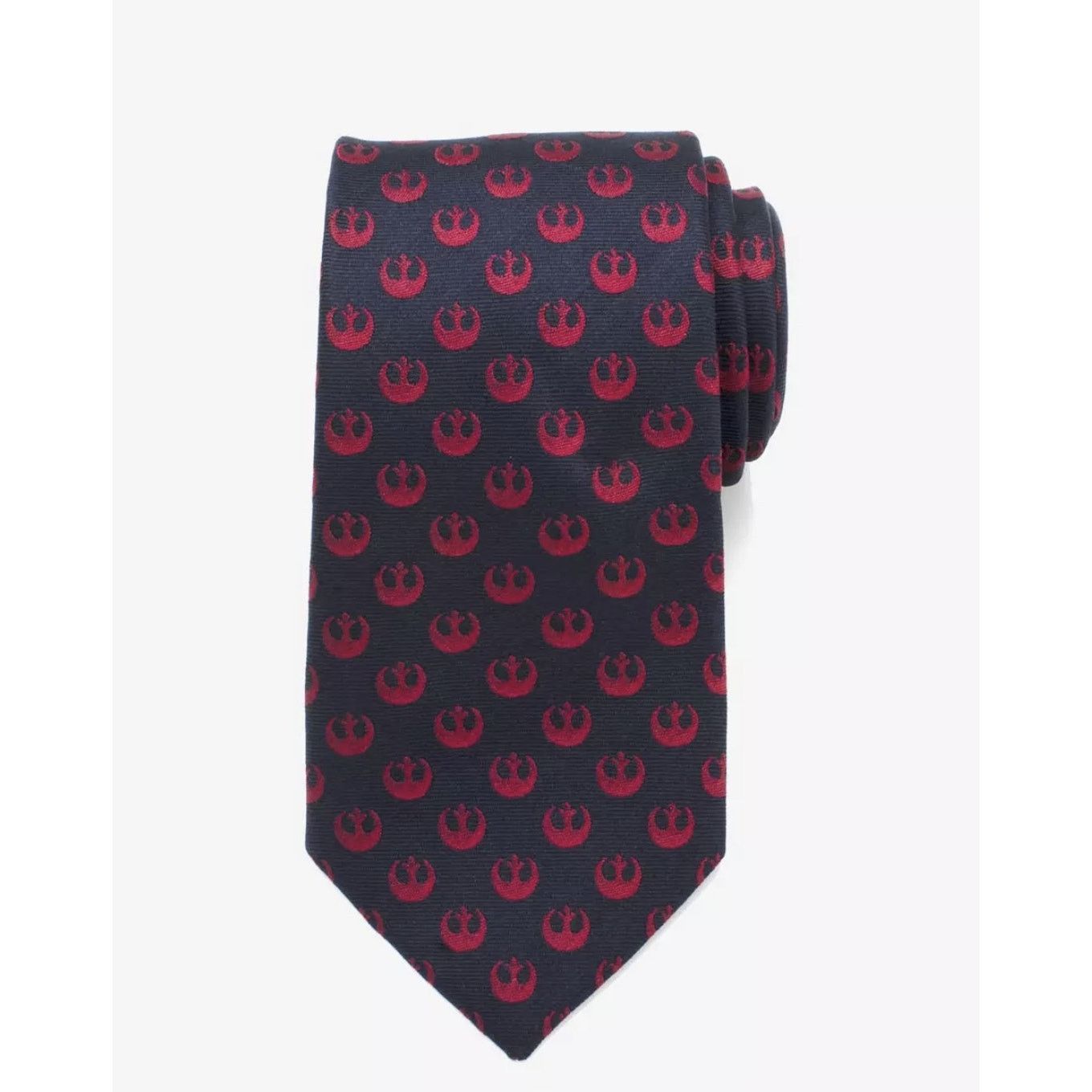 Star Wars Star Wars Rebel Alliance Symbol Navy Red Silk Skinny Tie Size ONE SIZE - 1 Thumbnail