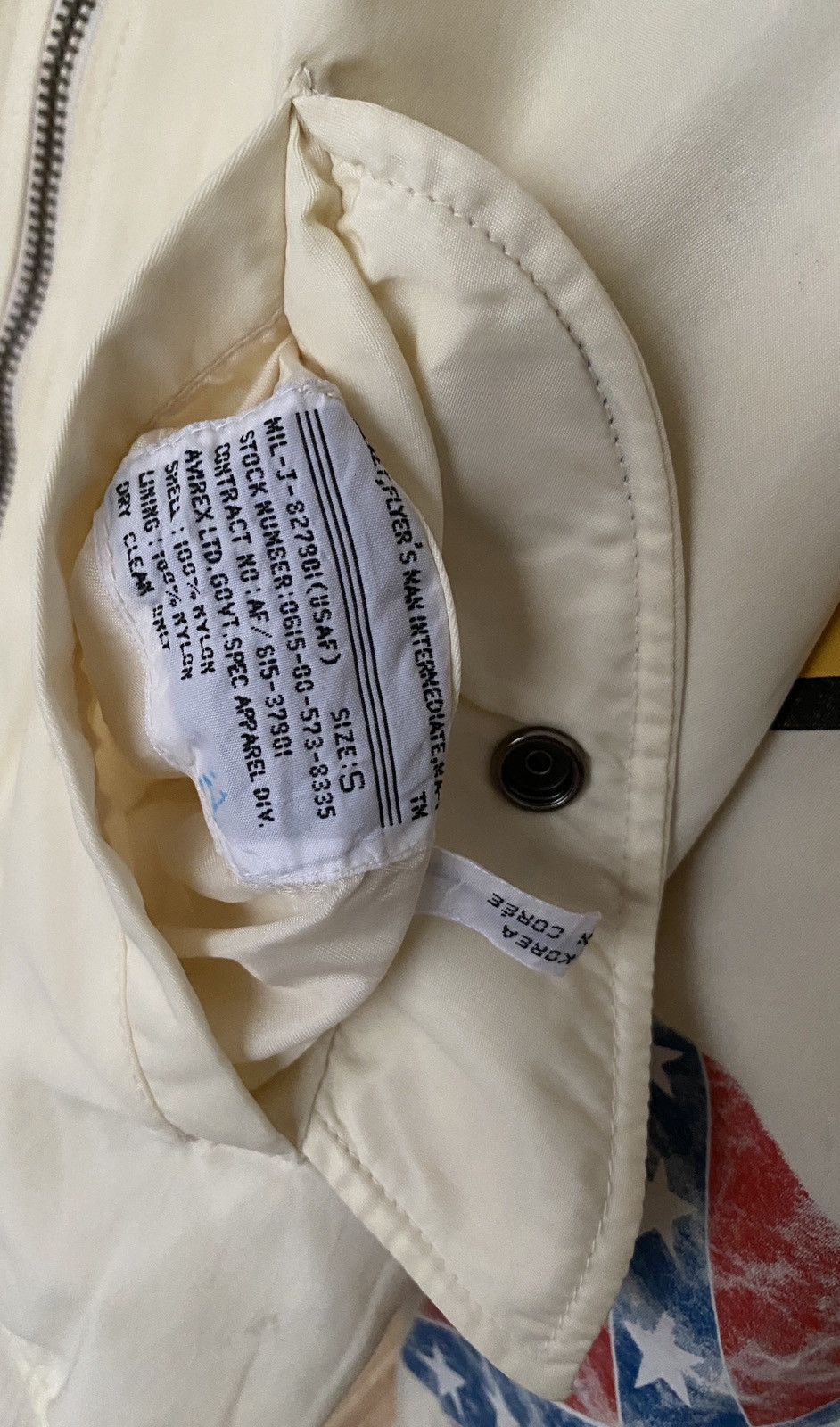 Bottega Veneta Vintage Brand Avirex USAF Fly Jacket 1990s Size US M / EU 48-50 / 2 - 12 Thumbnail