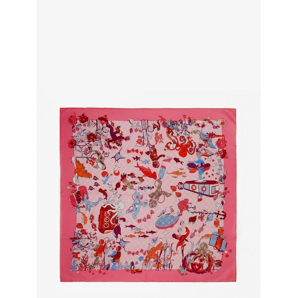 Gucci GUCCI Silk Scarf New & Authentic Size ONE SIZE - 1 Preview