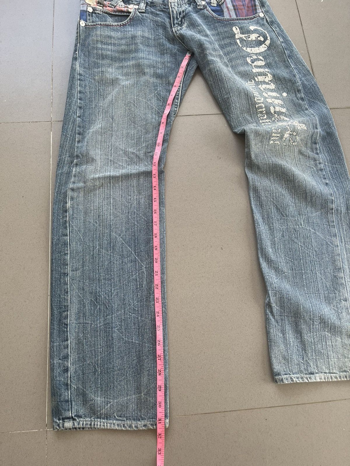 Beauty Beast JAPANESE DOUBLE WAIST POEM MEMORY SPECIAL DENIM JEANS PUNK Size US 30 / EU 46 - 11 Thumbnail