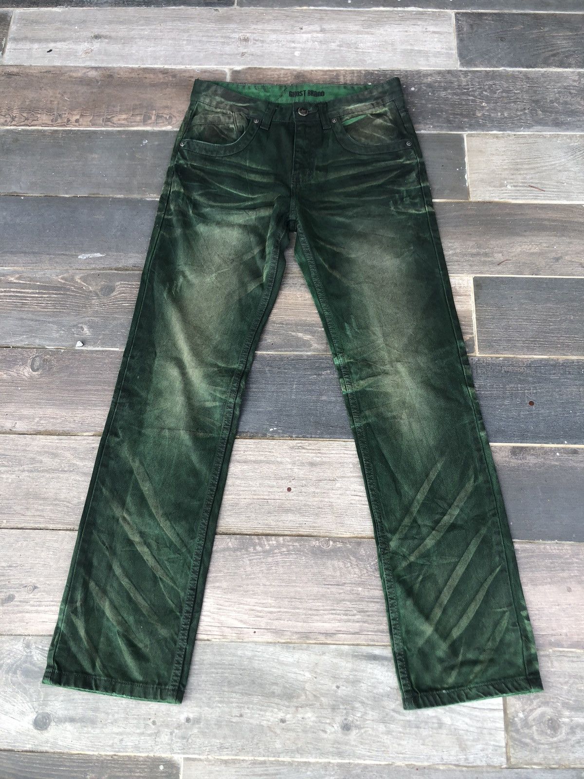 Beauty Beast 🔥Ghost Brand Dark Green Jeans 🔥 Size US 30 / EU 46 - 14 Thumbnail