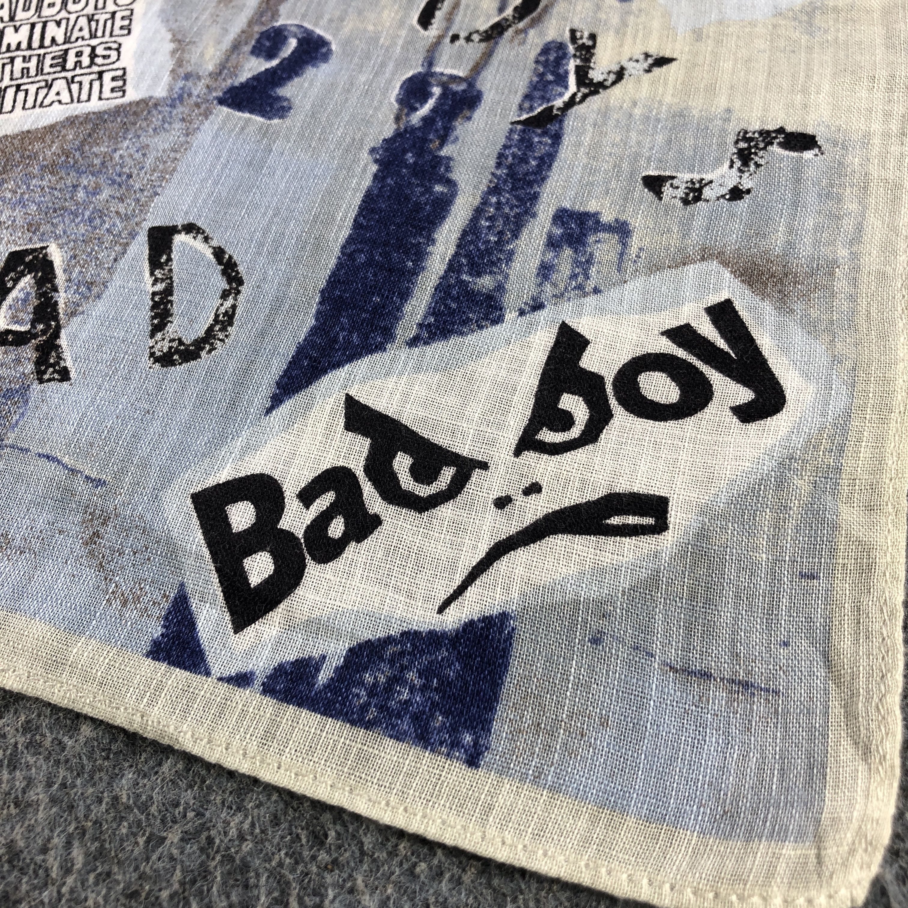 Vintage Bad Boy Handkerchief Neckerchief Bandana H2470 Size ONE SIZE - 4 Thumbnail