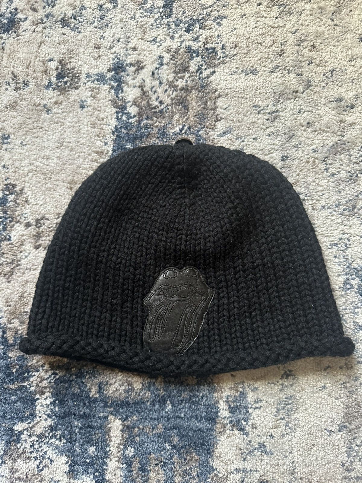 Chrome Hearts Chrome Hearts Vintage Rolling Stones Cashmere Beanie Size ONE SIZE - 1 Thumbnail