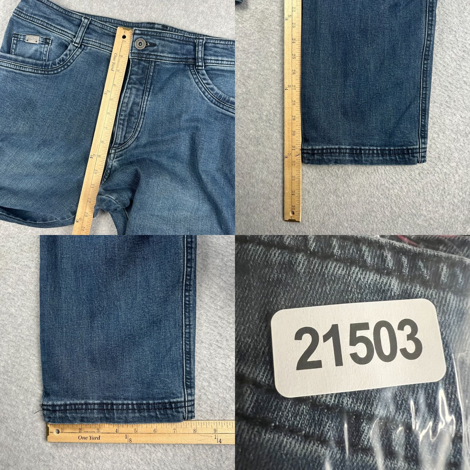 Denime Kuhl Klassik Fit Denim Jeans Stretch Hiking 38x32 Mens Blue Indigo Pants Jeans Size US 38 / EU 54 - 8 Thumbnail