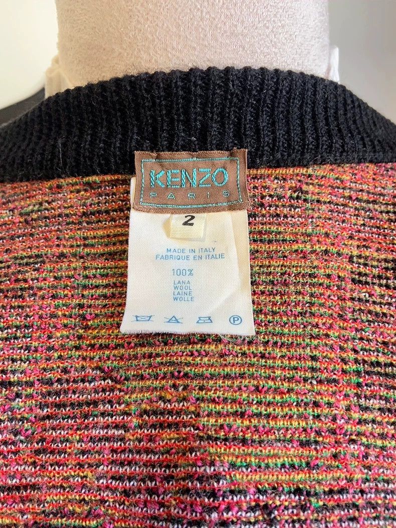 Kenzo KENZO 1980s dandelion girl wool knit coat Size M / US 6-8 / IT 42-44 - 5 Thumbnail