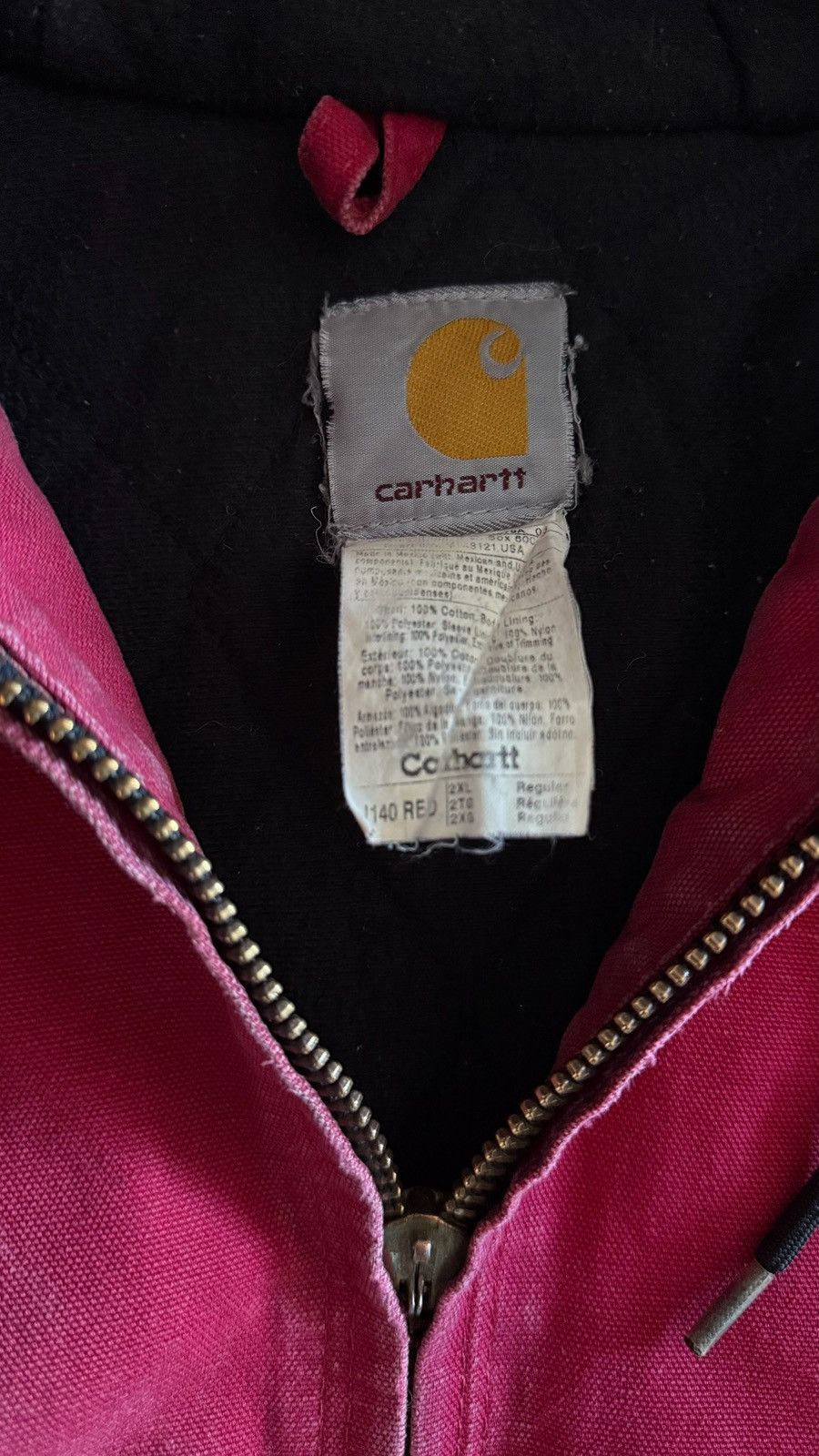 Carhartt Carhartt Hooded Jacket (Red) Size US XXL / EU 58 / 5 - 5 Thumbnail