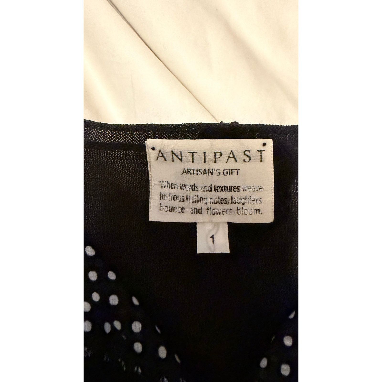 Japanese Brand Antipast Japan Polka Dot Sheer Back Cardigan size 1/S $690 Size S / US 4 / IT 40 - 4 Thumbnail
