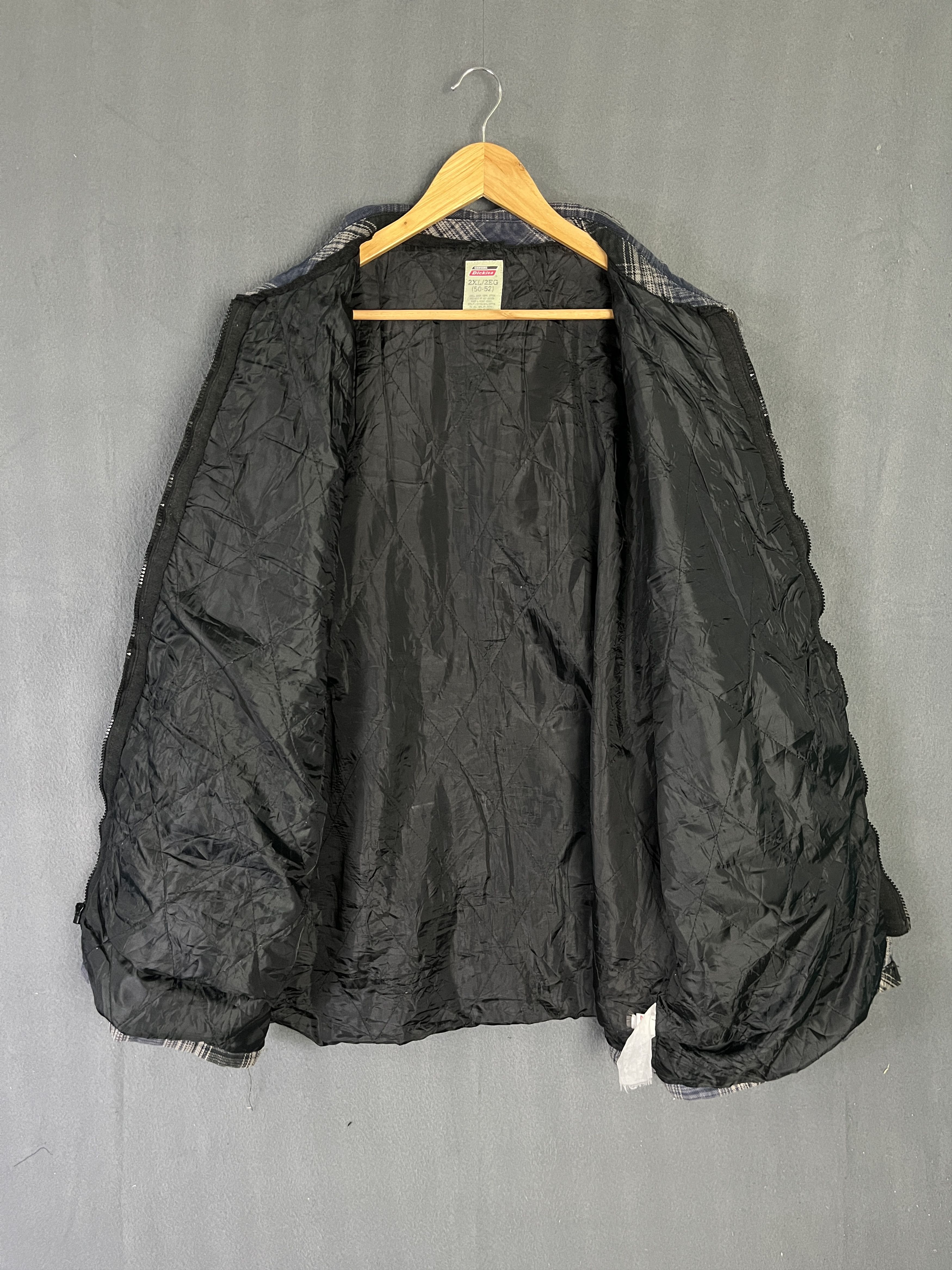 Dickies × Flannel × Vintage Vintage Dickies Padded Quilted Lined Shirt Plaid Work Jacket Size US XXL / EU 58 / 5 - 12 Thumbnail