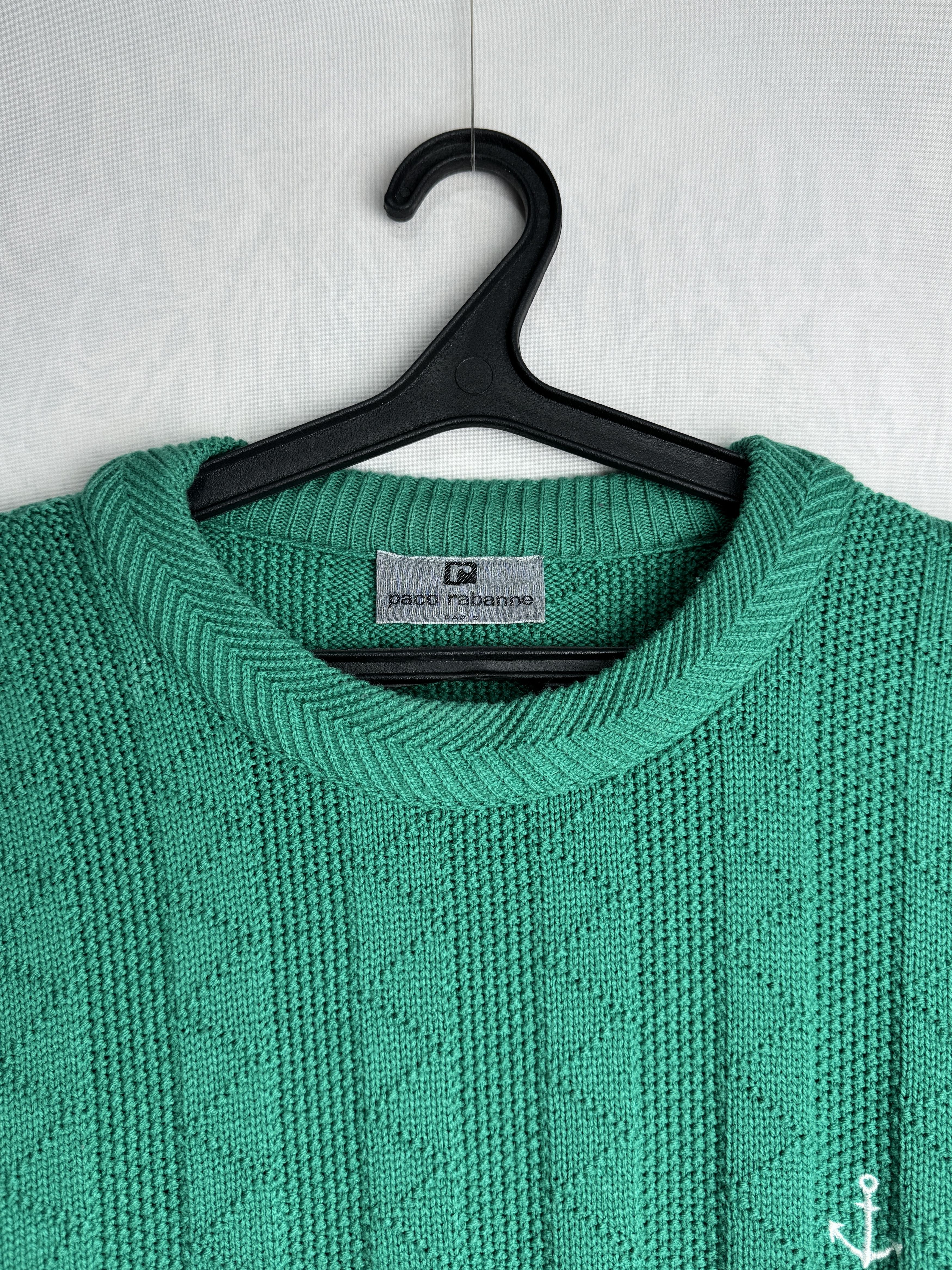 Paco Rabanne PACO RABANNE vintage unisex knit sweater Size L / US 10 / IT 46 - 6 Thumbnail