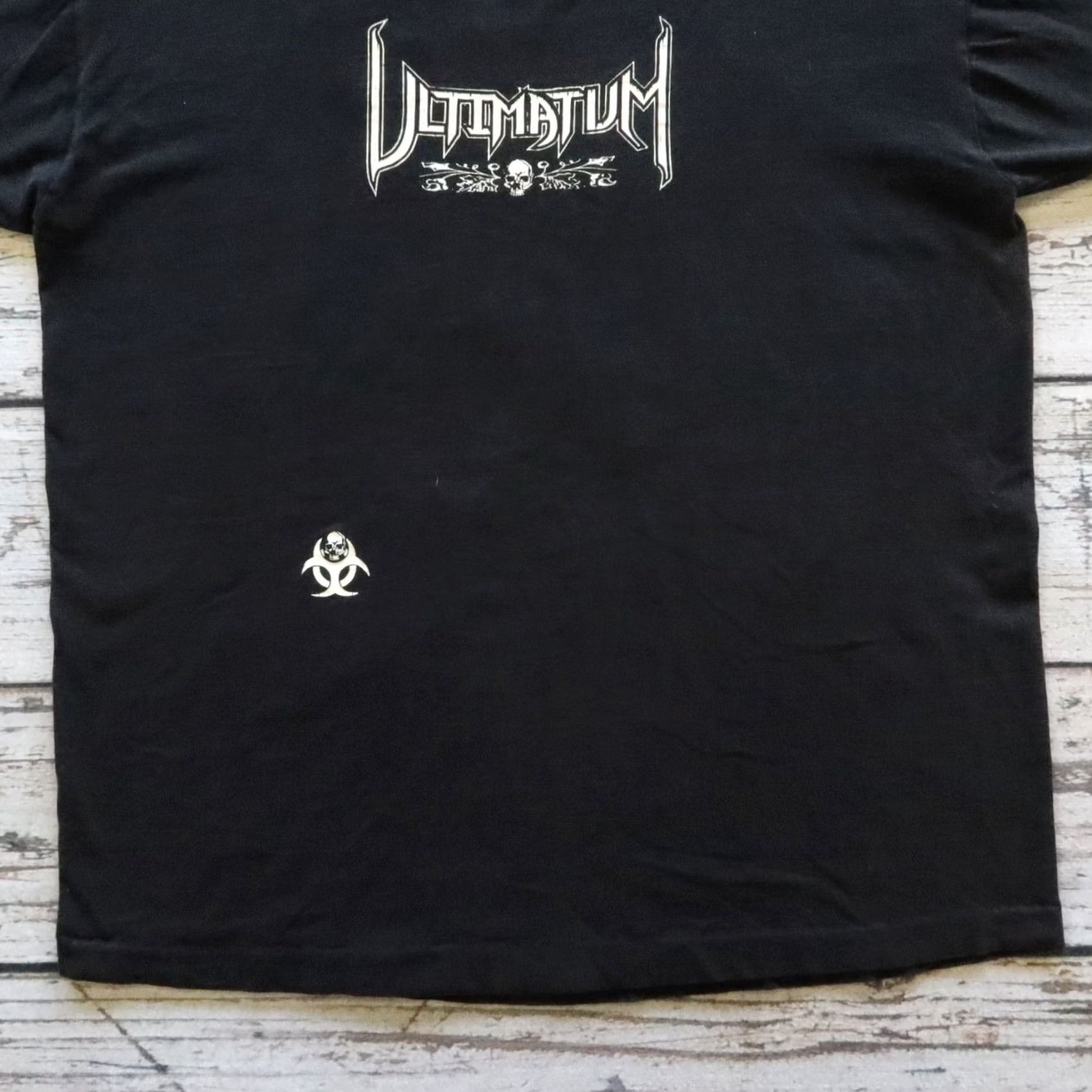 Fruit Of The Loom Vintage Ultimatum Shirt 2XL Black Mens T-Shirt Rock Band Size US XXL / EU 58 / 5 - 3 Thumbnail