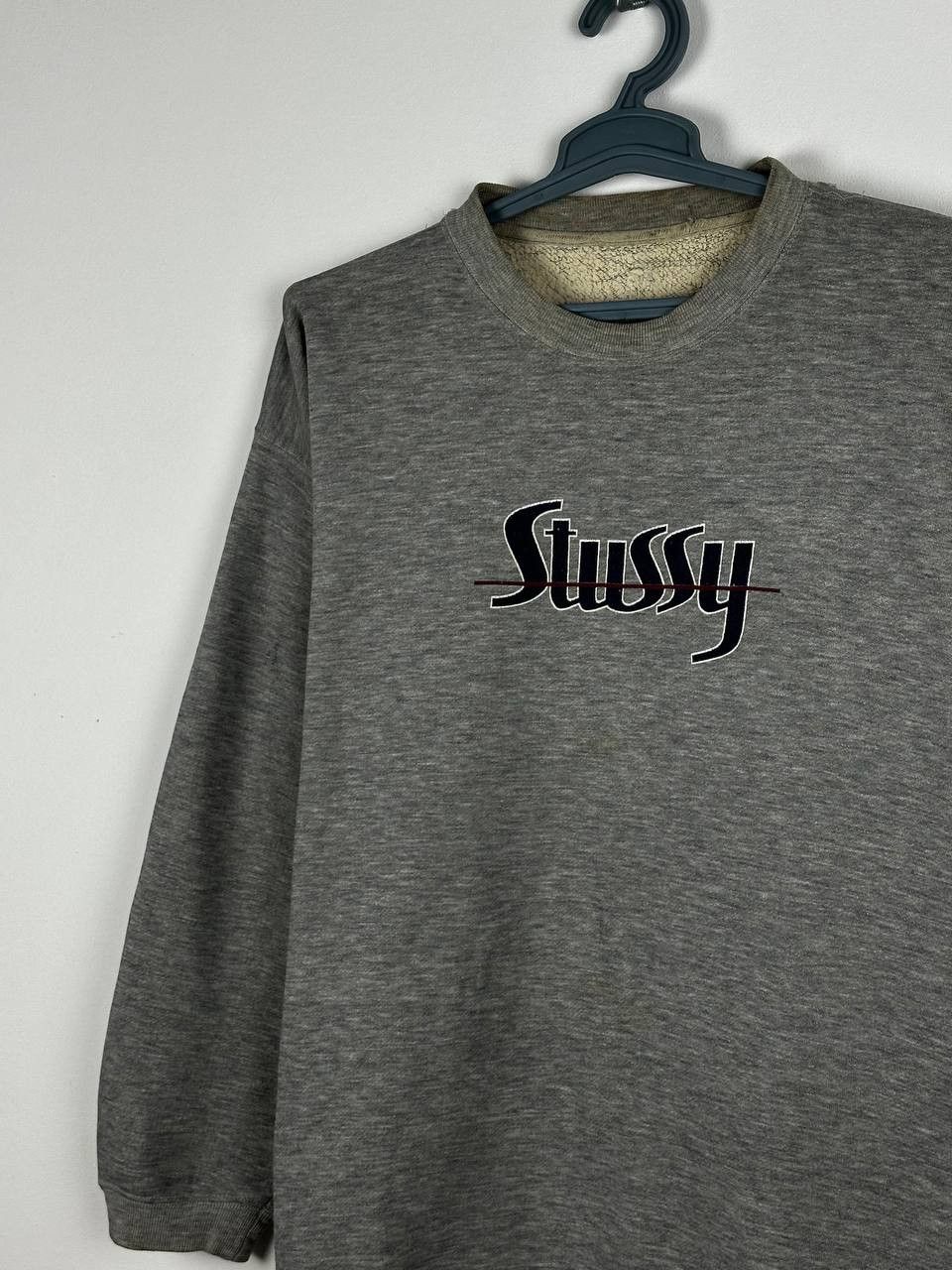 Stussy Stussy Vintage 90s Rare Grey Logo Sweatshirt Size US L / EU 52-54 / 3 - 3 Thumbnail