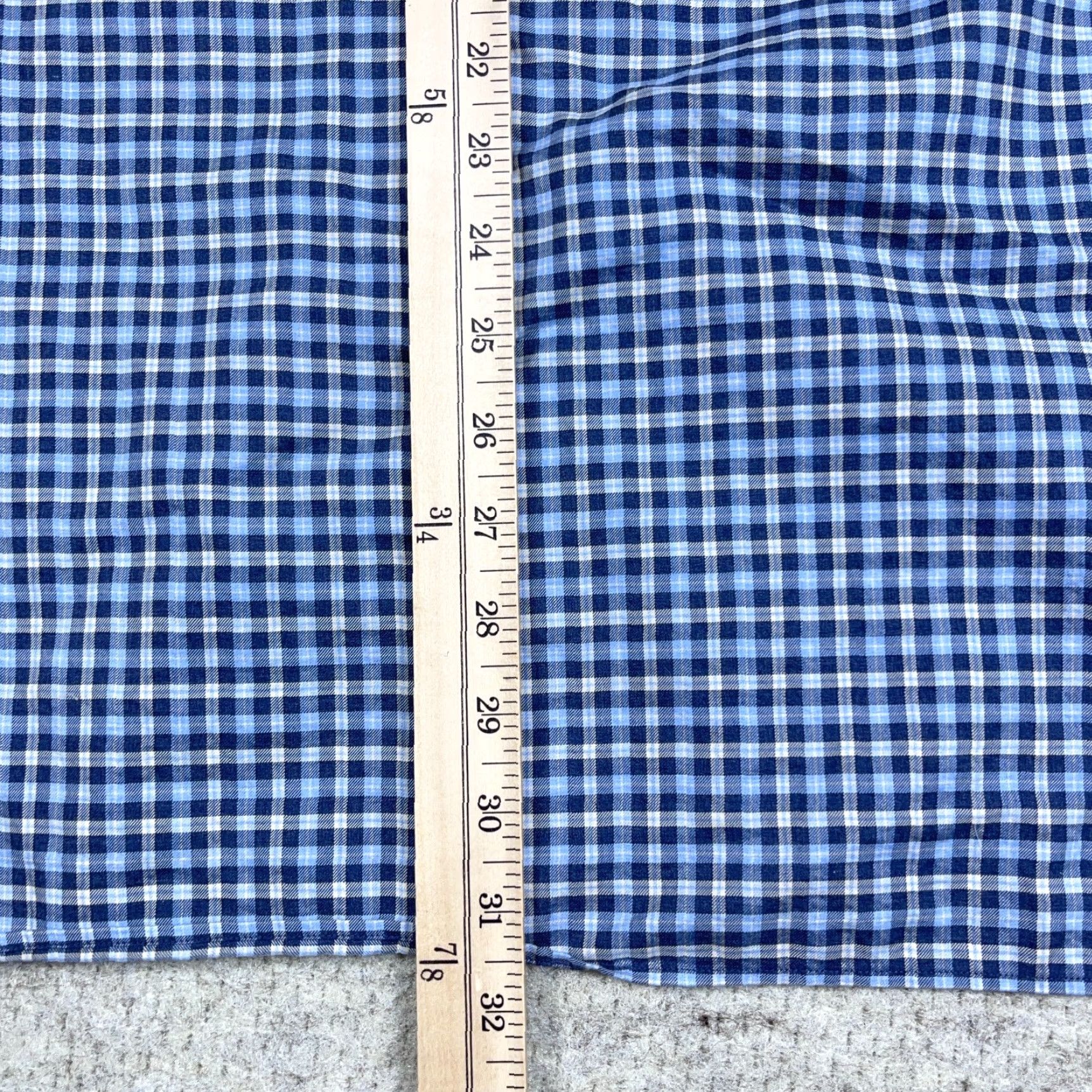 Ralph Lauren Ralph Lauren Shirt Men XXL 2XL Blue Plaid Button-Up Classic Fit Cotton Dress Size 48R - 7 Thumbnail