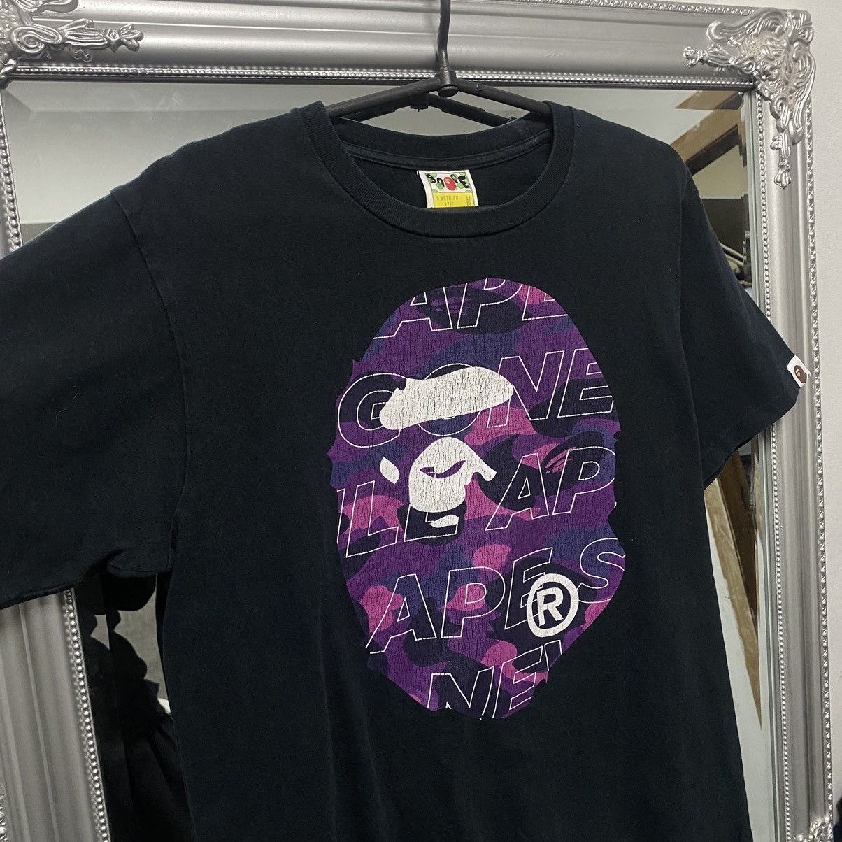 Bape Bape T-shirt Big Head Tee Big Logo A Bathing Ape Size US M / EU 48-50 / 2 - 4 Thumbnail