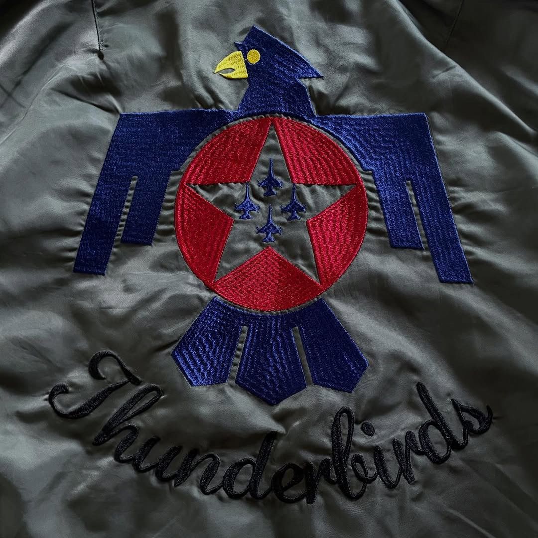 Japanese Brand HOUSTON Thunderbirds L-2B Flight Jacket 45th Anniversary Size US M / EU 48-50 / 2 - 3 Thumbnail